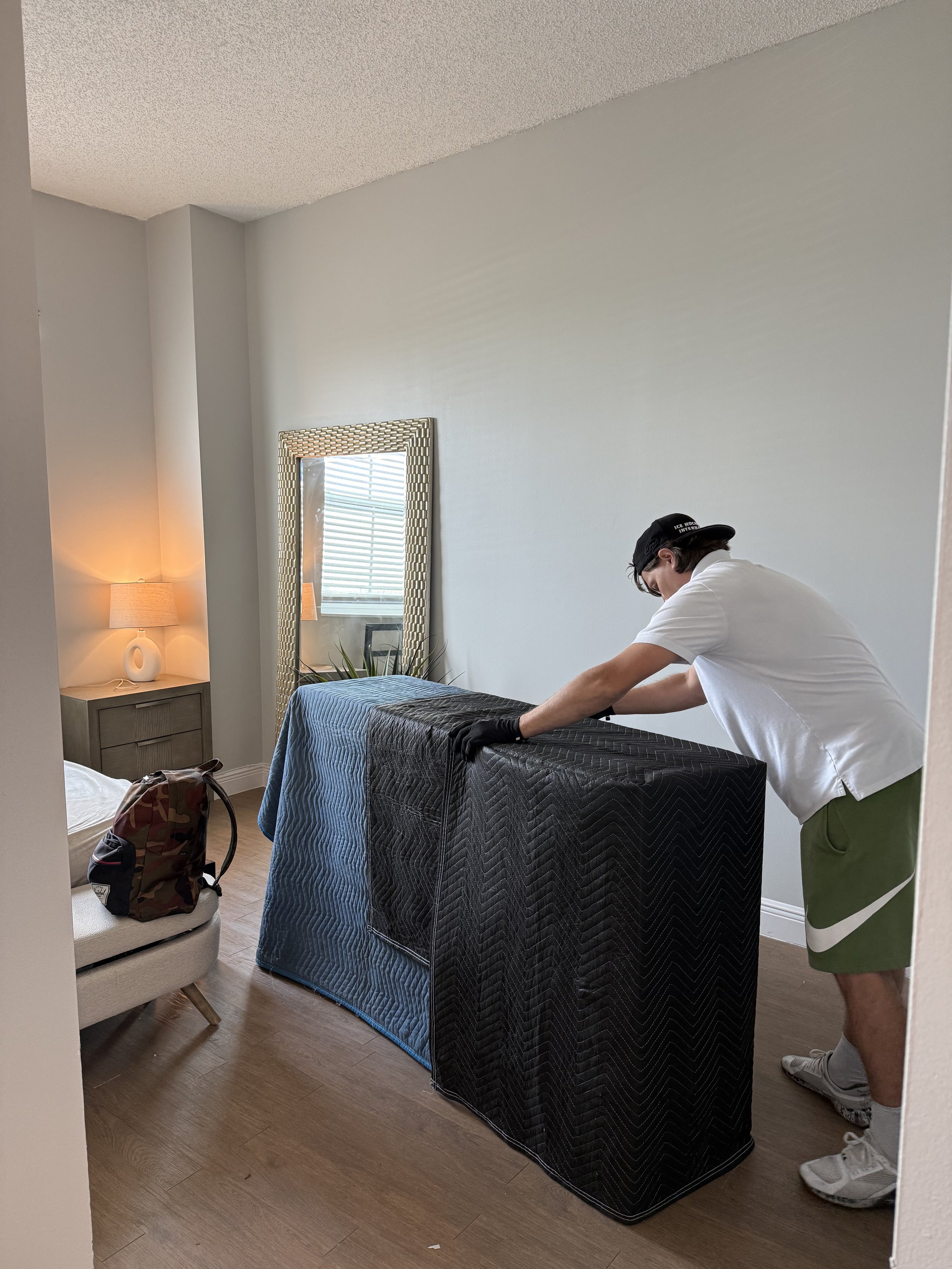 protecting furniture for a local move in aventura