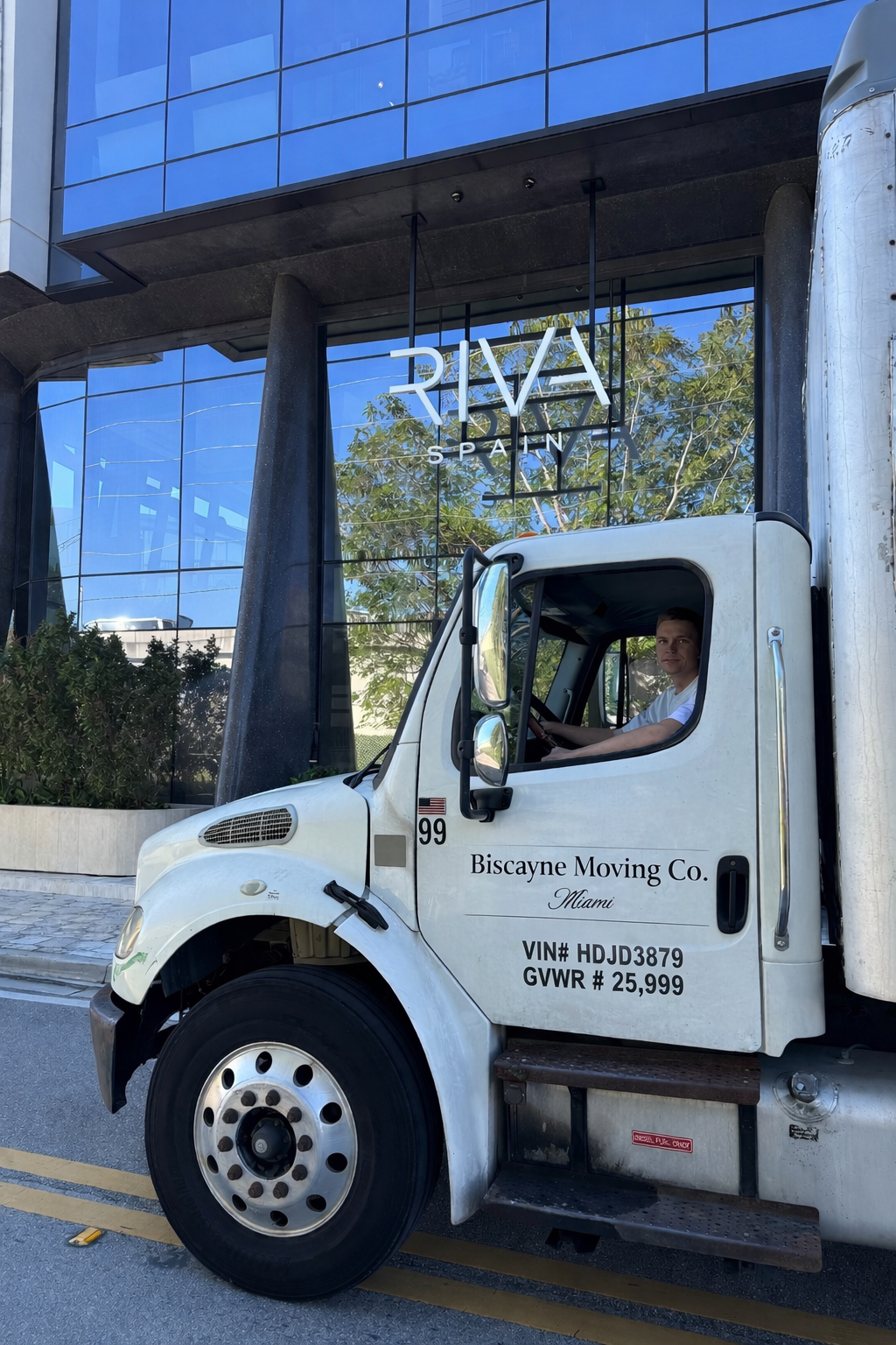 biscayne moving co. miami movers truck in wynwood, miami, florida