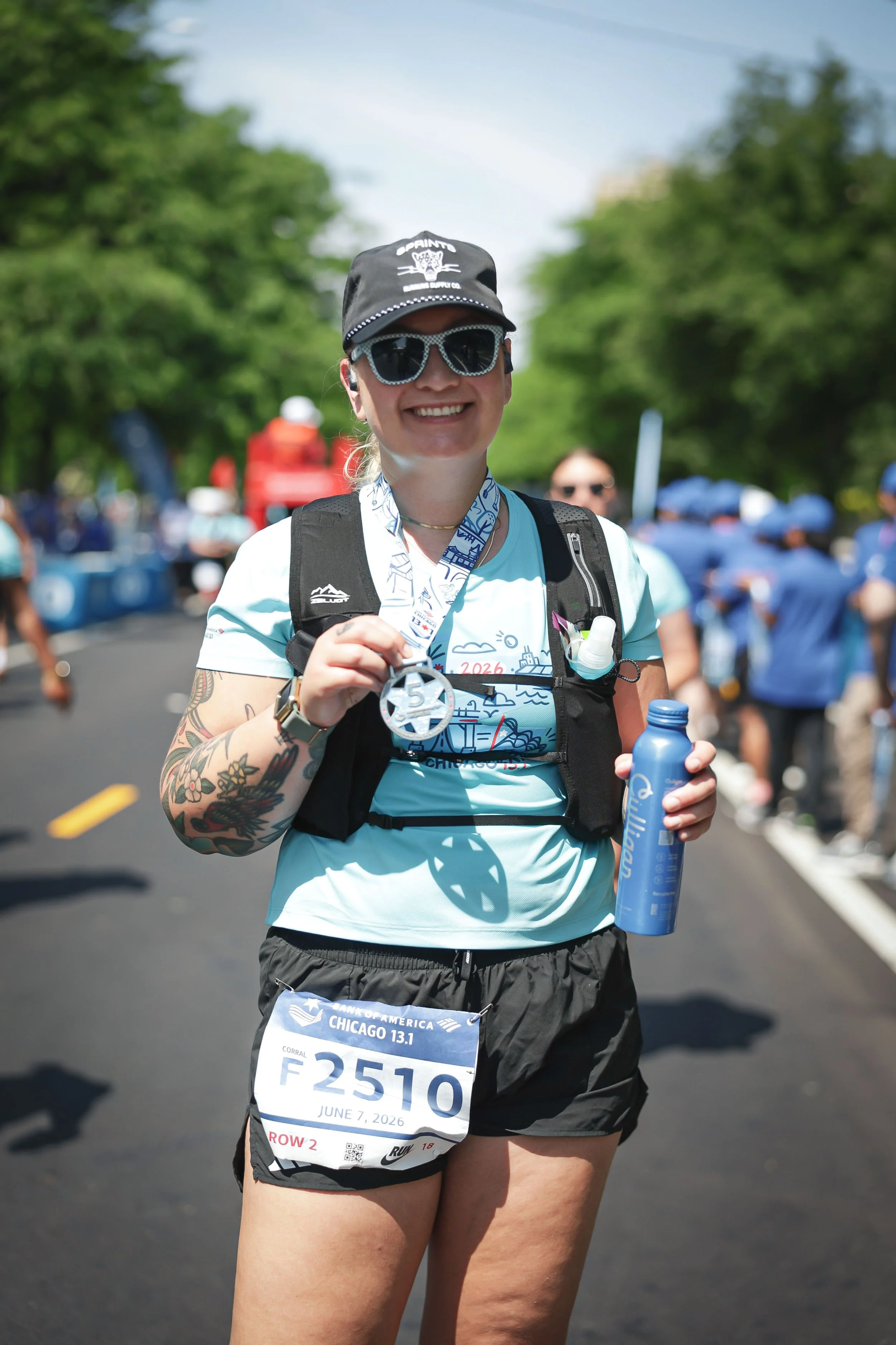 smiling chicago half marathon building patience and perseverance