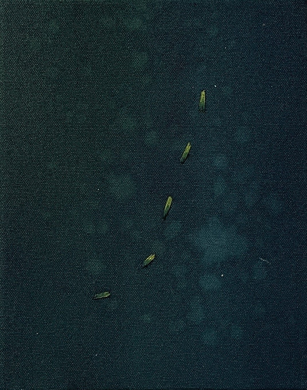 Serendipity Green S. 2021. Acrylic on Canvas. 10"x8"