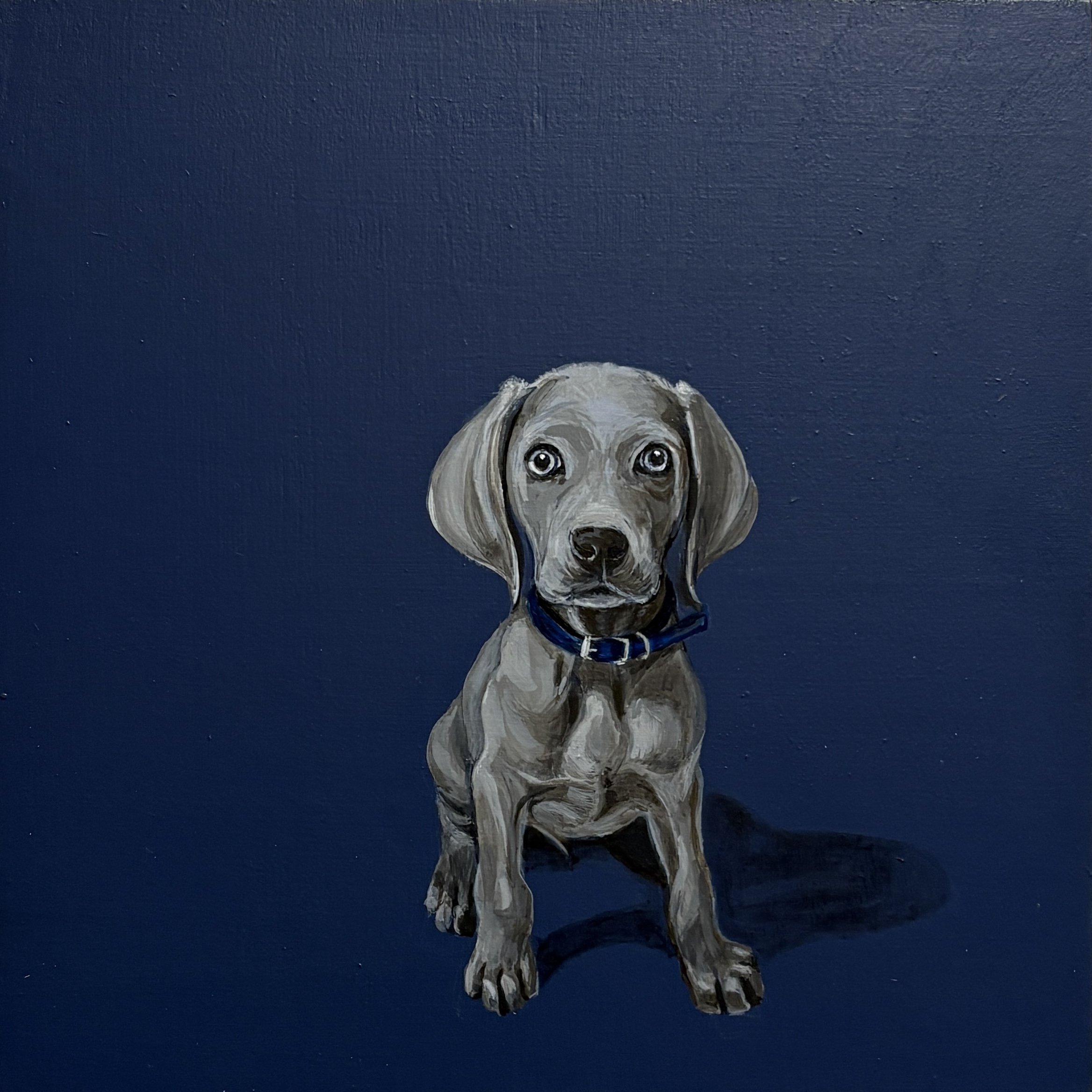 Levi. 2025. Acrylic on Wood. 8"x8"