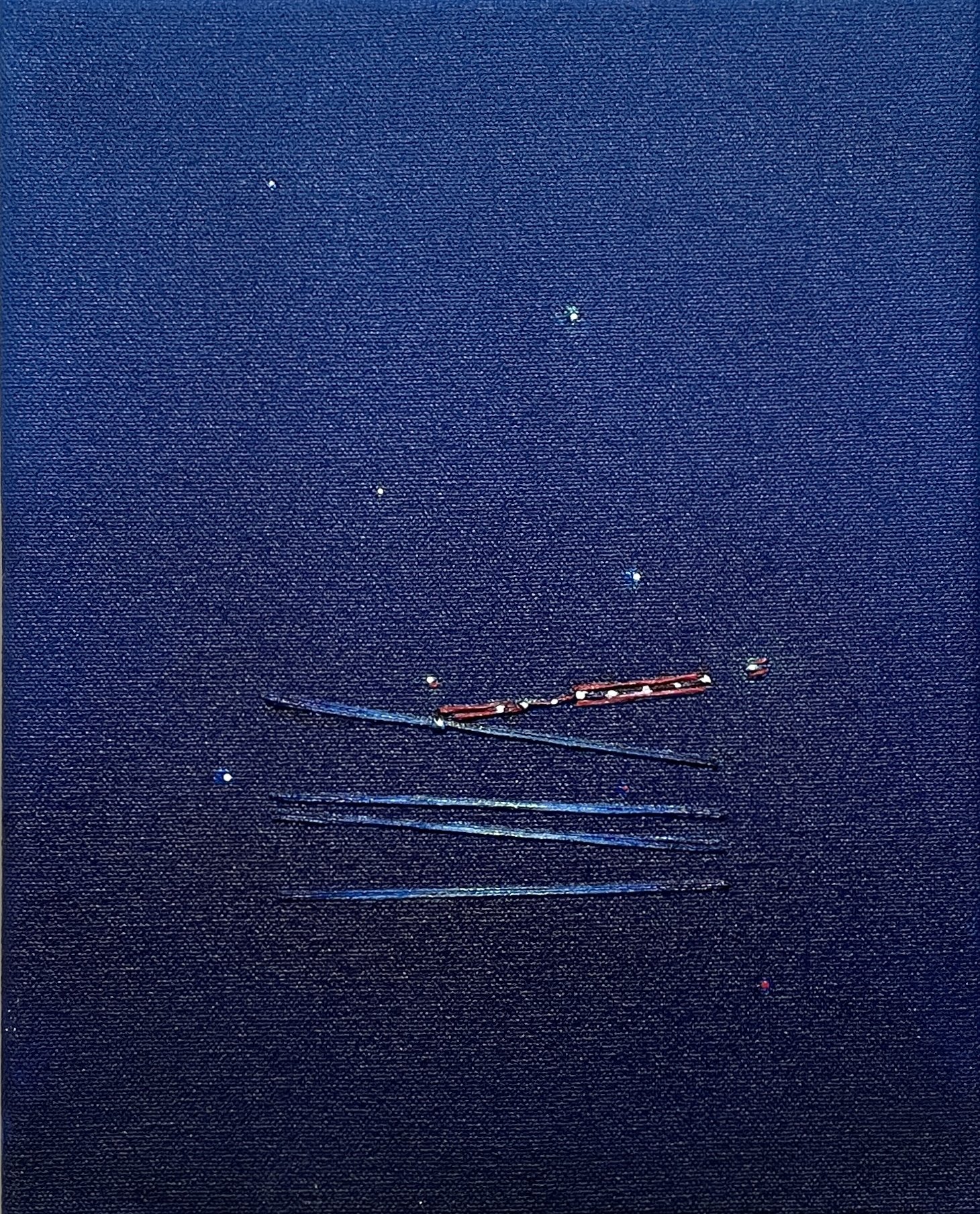Midnight Serenade. 2023. Acrylic on Canvas. 10"X8"