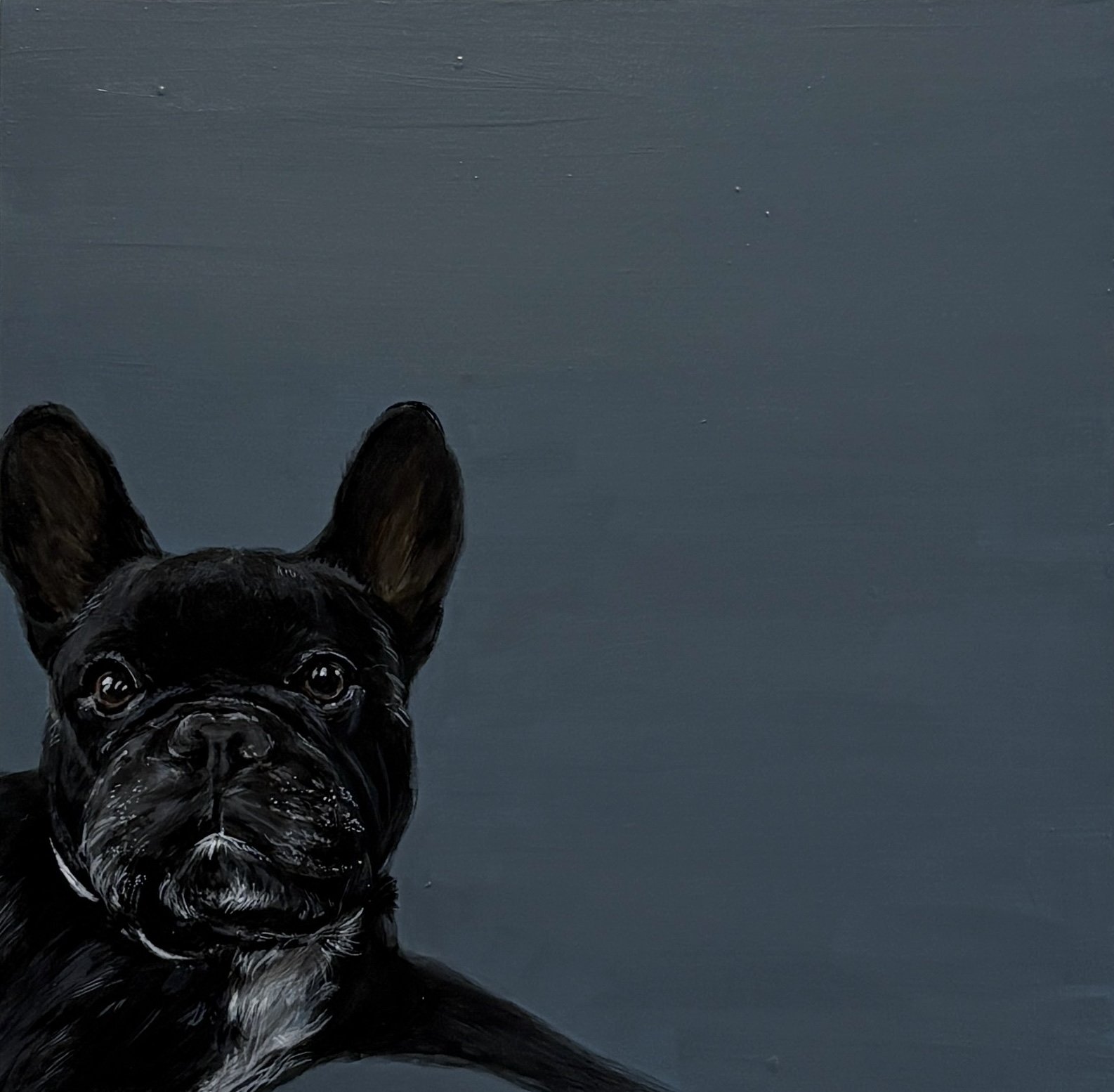 Frankie. 2025. Acrylic on Wood. 8"x8"