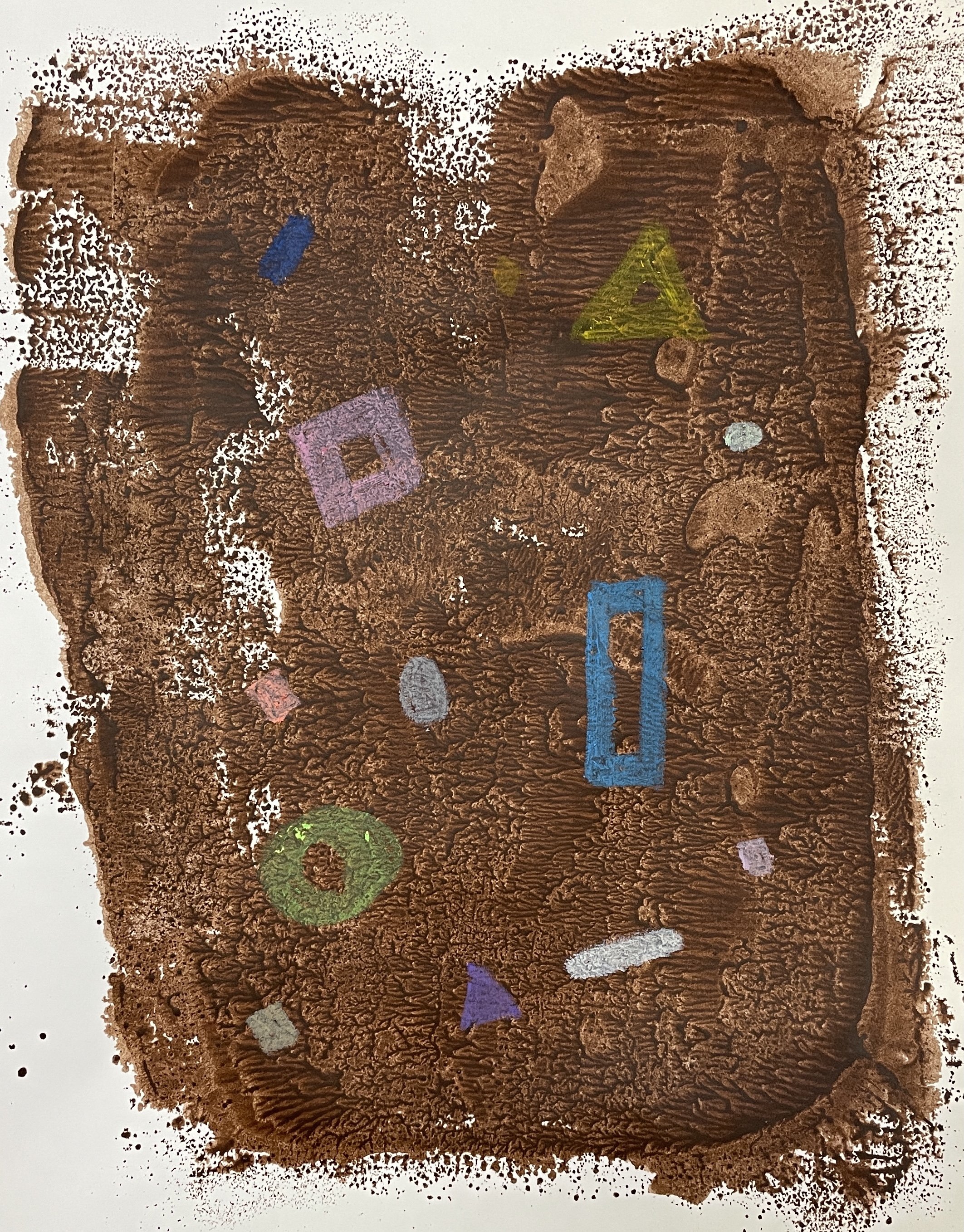 Serendipity_Sketch_1. 2021. Acrylic/ Oil Pastel on Paper.