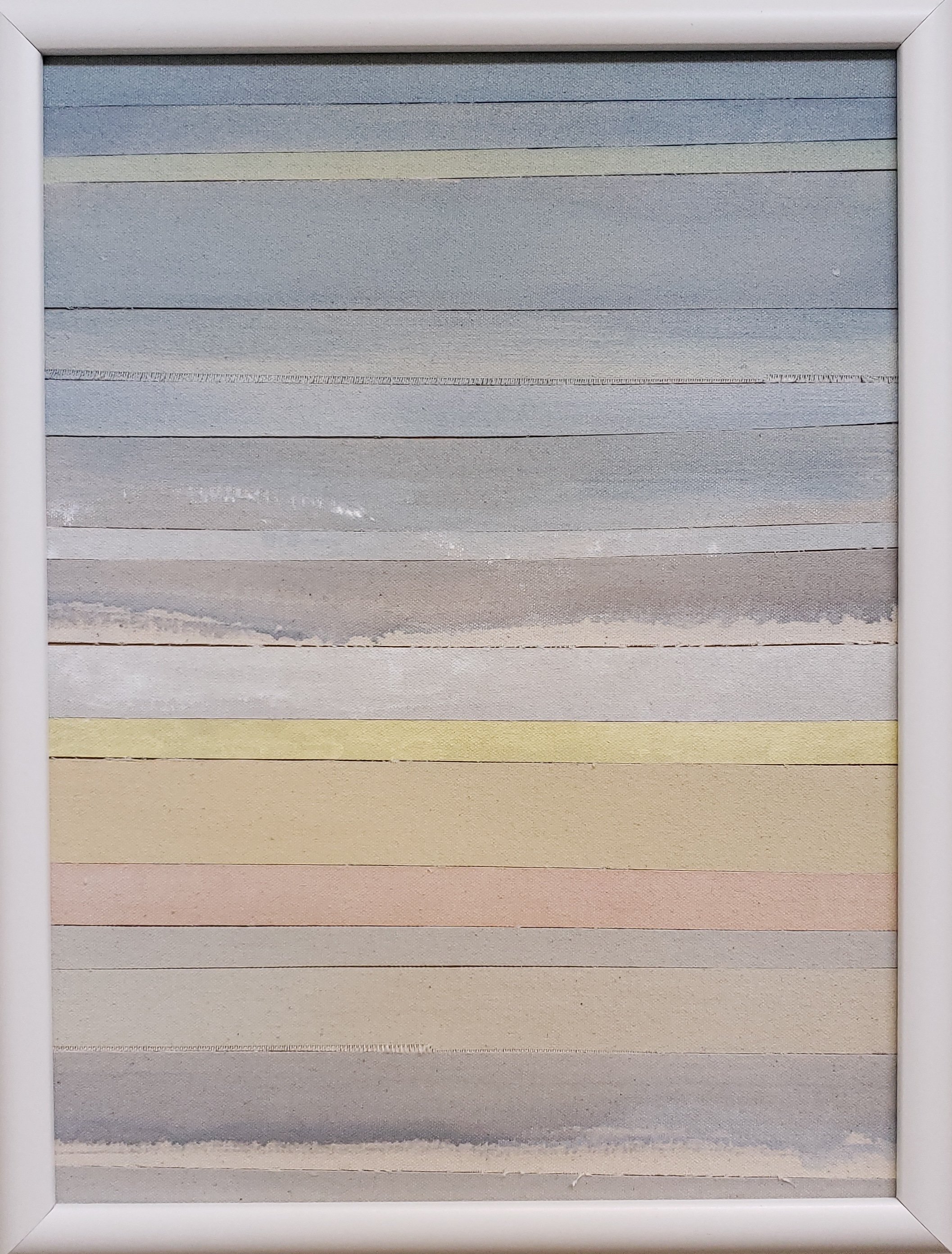 Wave. 2019. Acrylic on Canvas mounted on Wood. 14"x11"