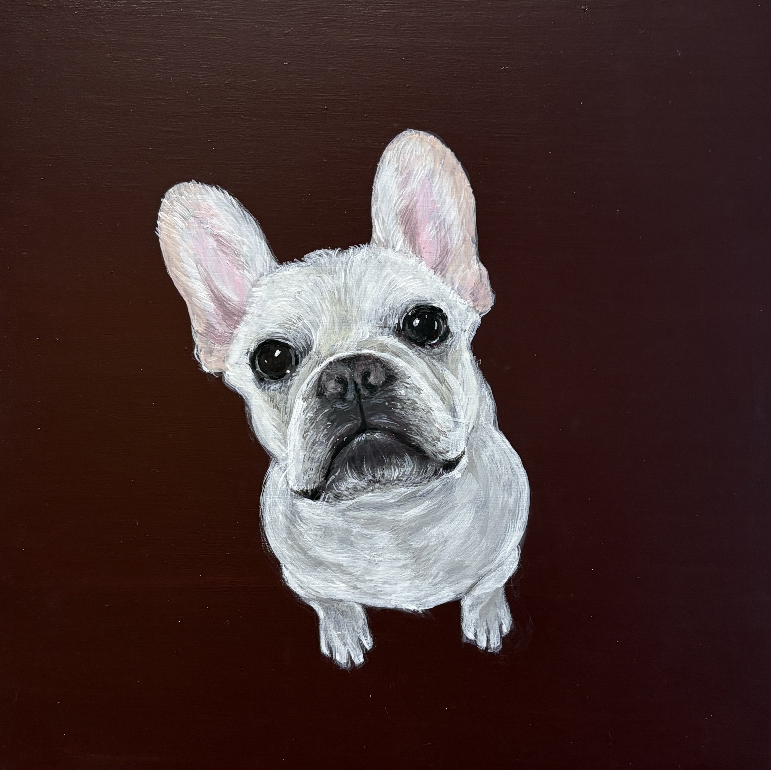 Parker. 2025. Acrylic on Wood. 8"x8"