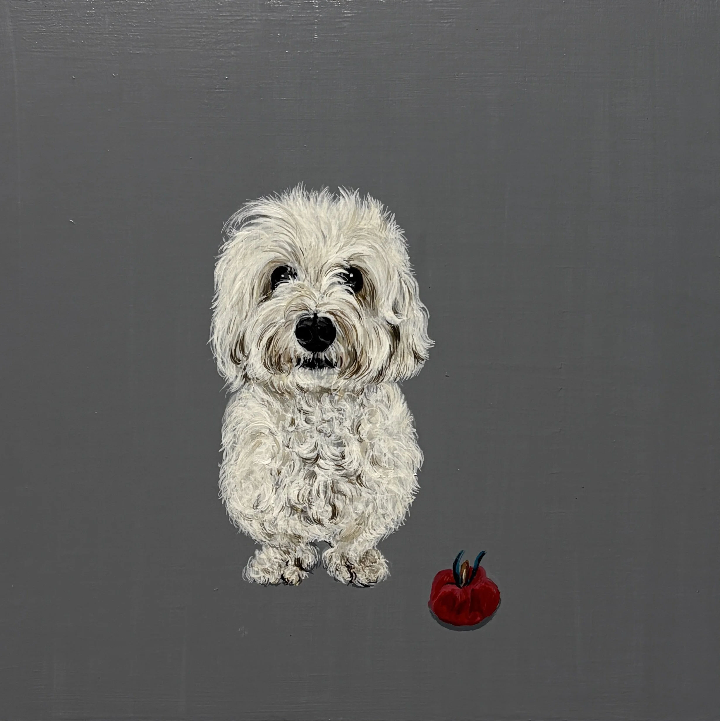 Buckley. 2025. Acrylic on Wood. 8"x8"