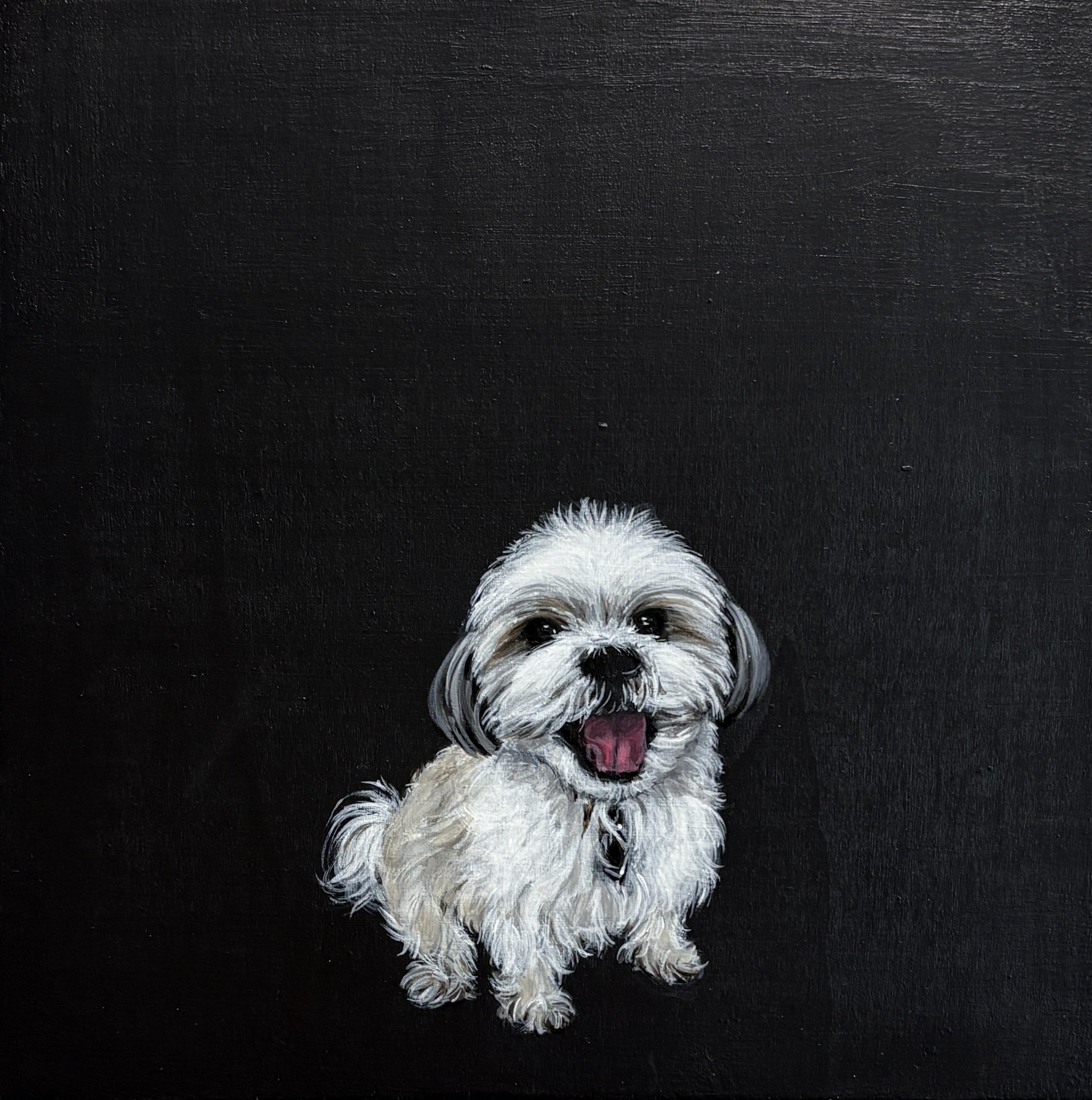Potchi. 2025. Acrylic on Wood. 8"x8"