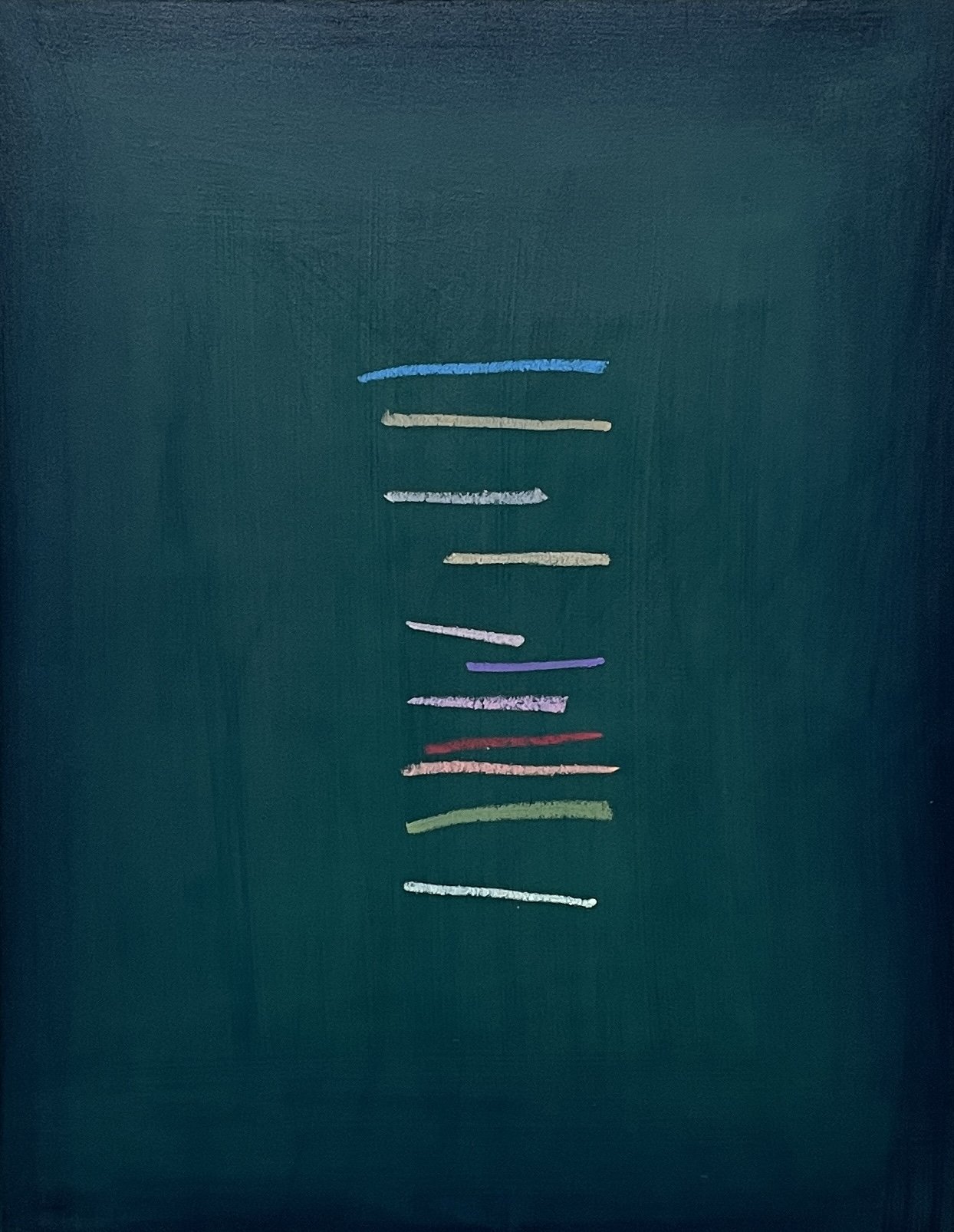 Serendipity 4/6. 2021. Acrylic/ Oil Pastel on Wood. 14"x11"