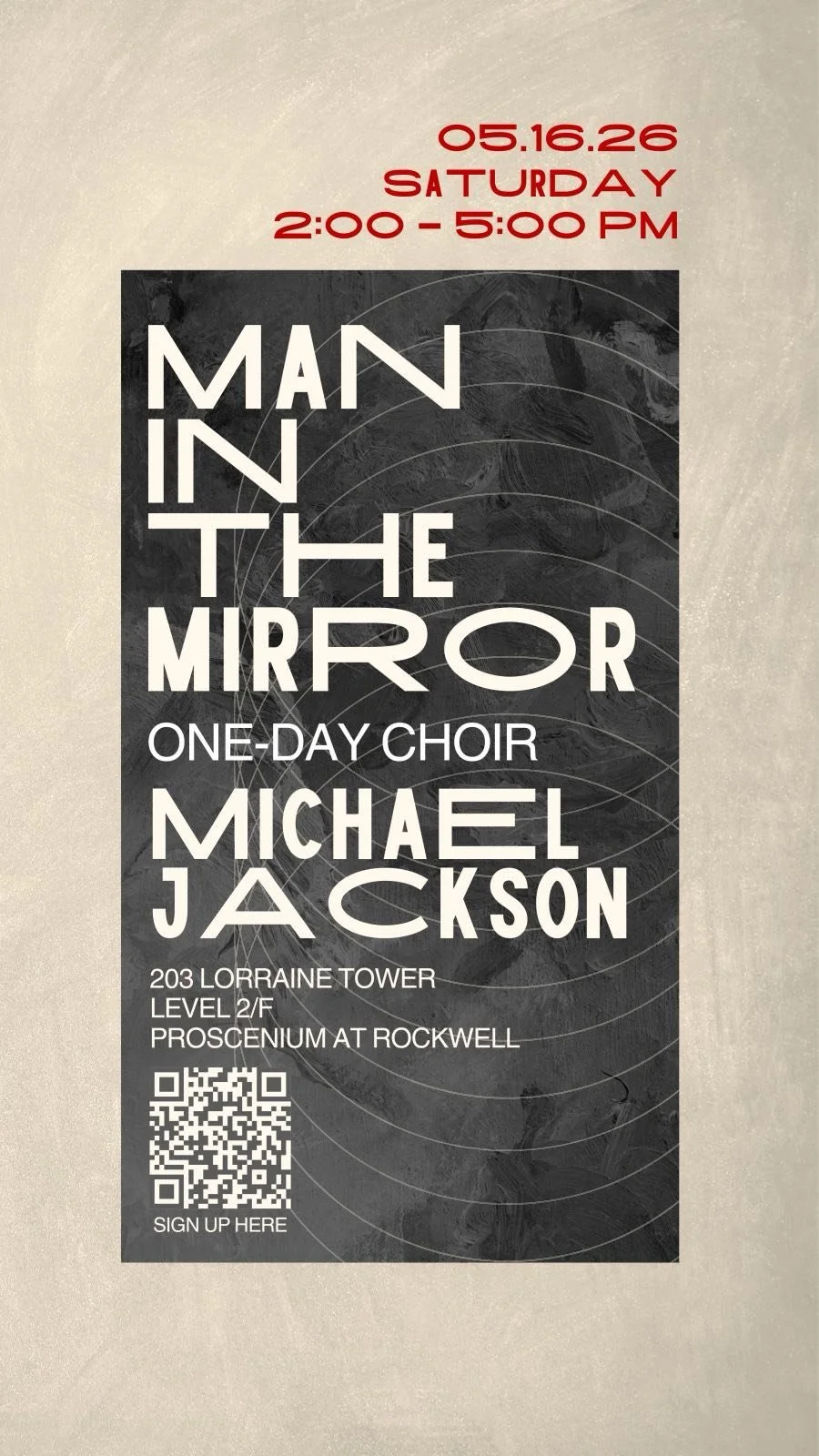 ONE-DAY CHOIR: MAN IN THE MIRROR