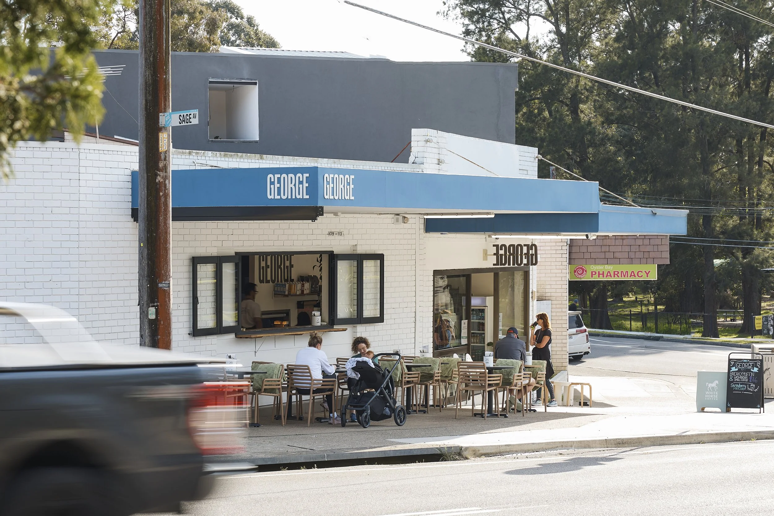 Exterior view of George Oyster Bay café and venue by Dose Hospitality in southern Sydney