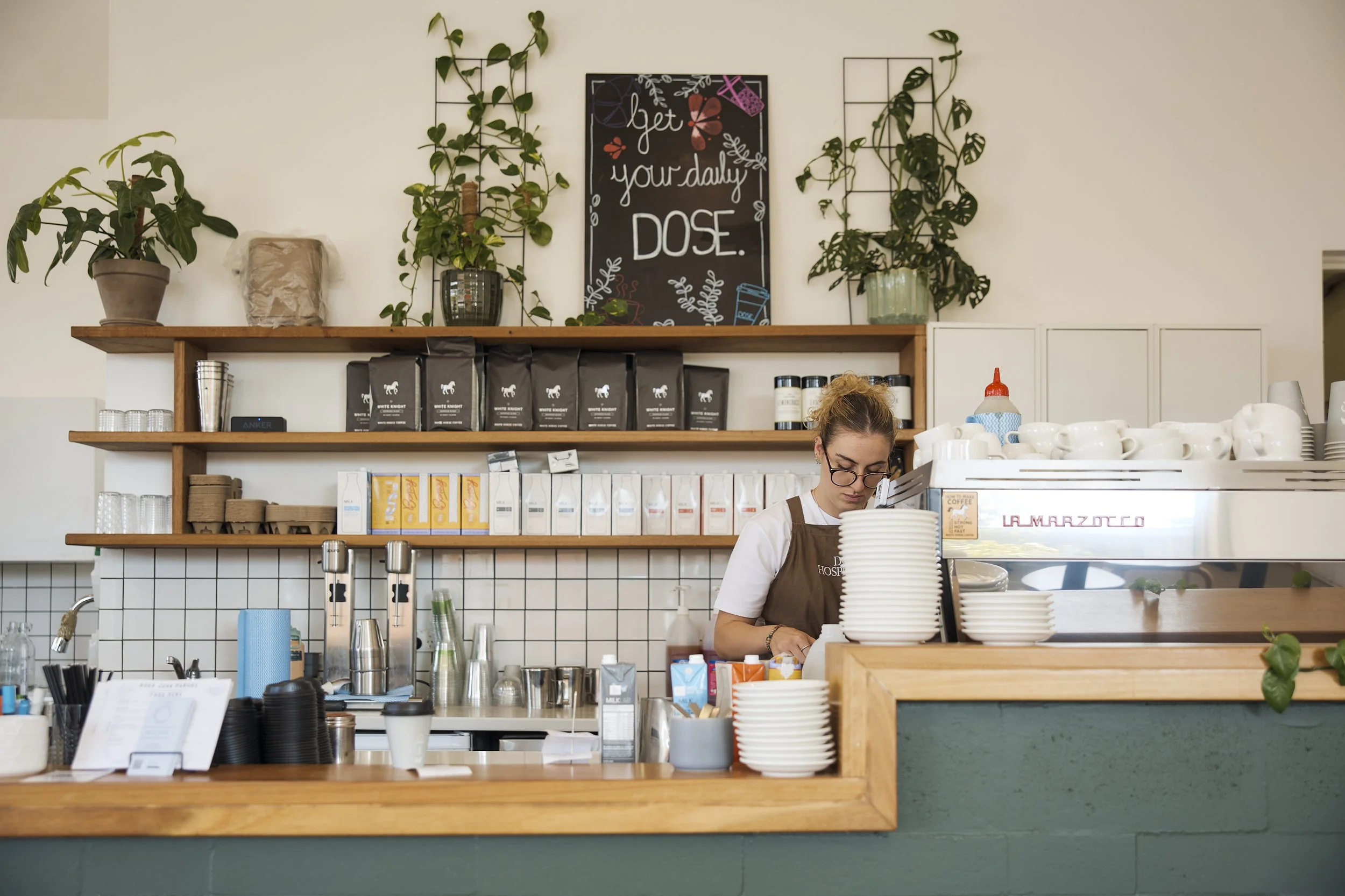 Front view of Dose Engadine café and coffee venue in southern Sydney