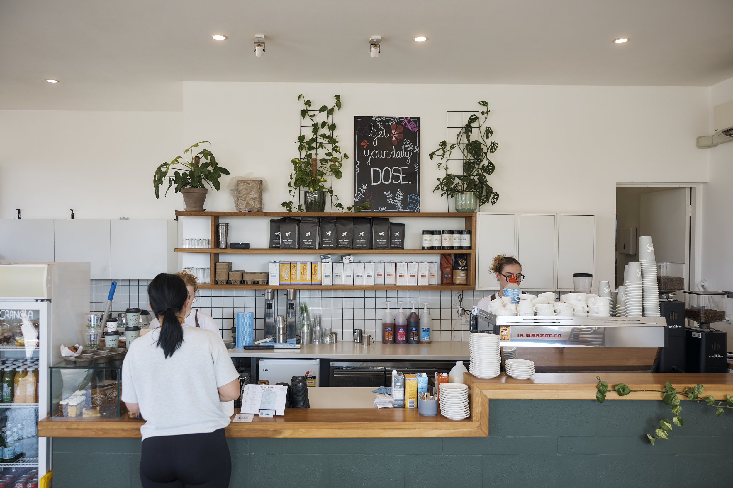 Dose Engadine café interior design and seating in southern Sydney