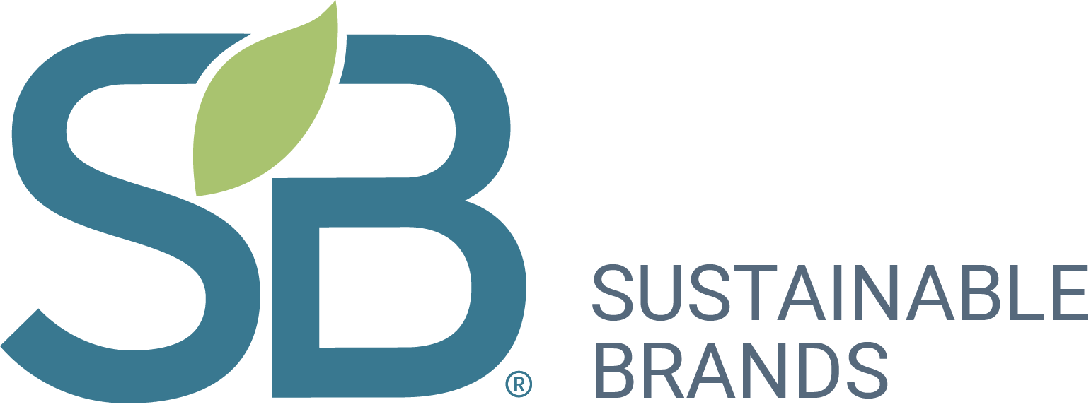 Logo of Sustainable Brands with a stylized 'SB' and a green leaf, and the words 'Sustainable Brands' next to it.