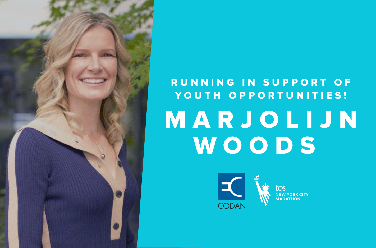 Codan’s Marjolijn Woods Runs for YO!
