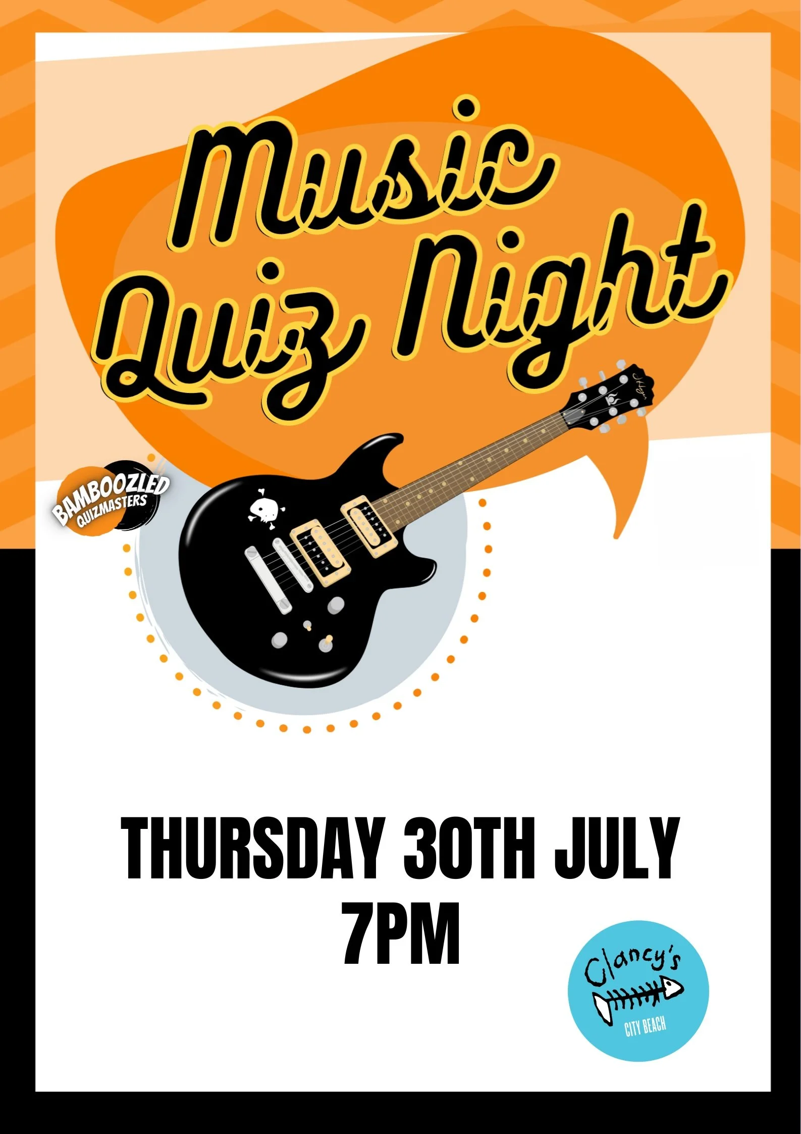 Test your music knowledge in a super fun interactive quiz with amazing seaside views. A free entry quiz hosted by the team at Bamboozled Quizmasters, book your table now.