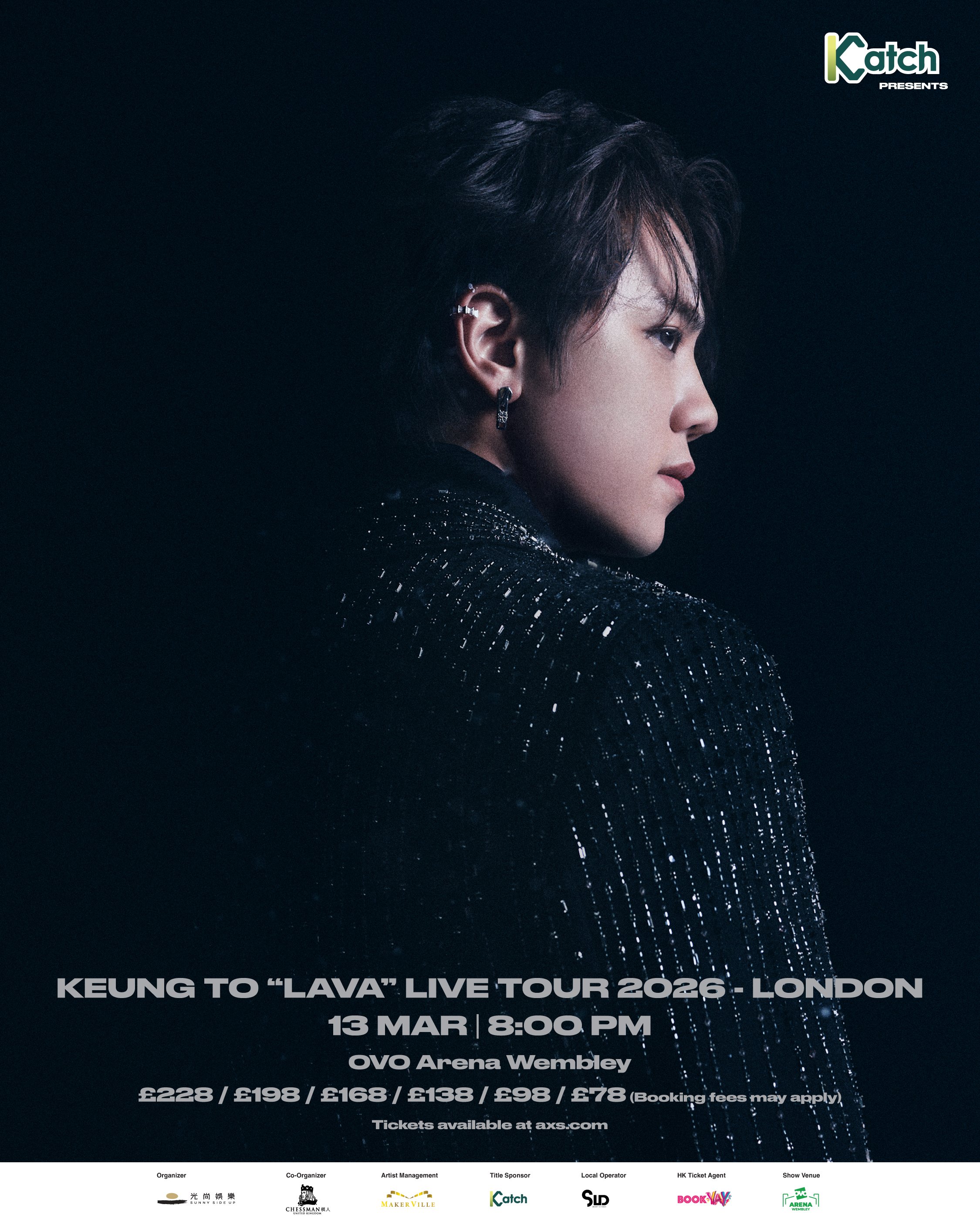 Katch 音樂娛樂平台呈獻：KEUNG TO “LAVA” LIVE TOUR 2026 - LONDON｜正式官宣