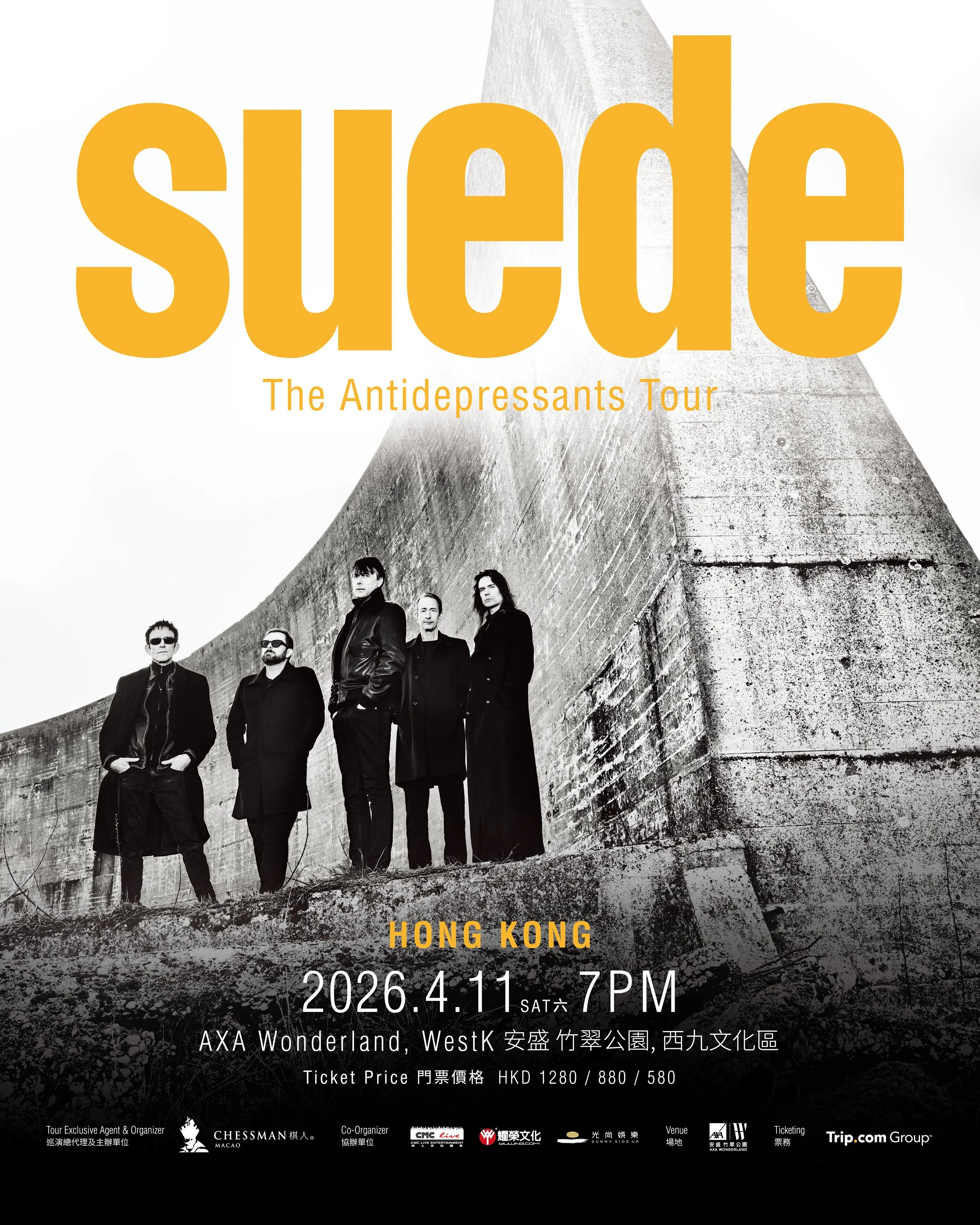 Suede The Antidepressants Tour in Hong Kong