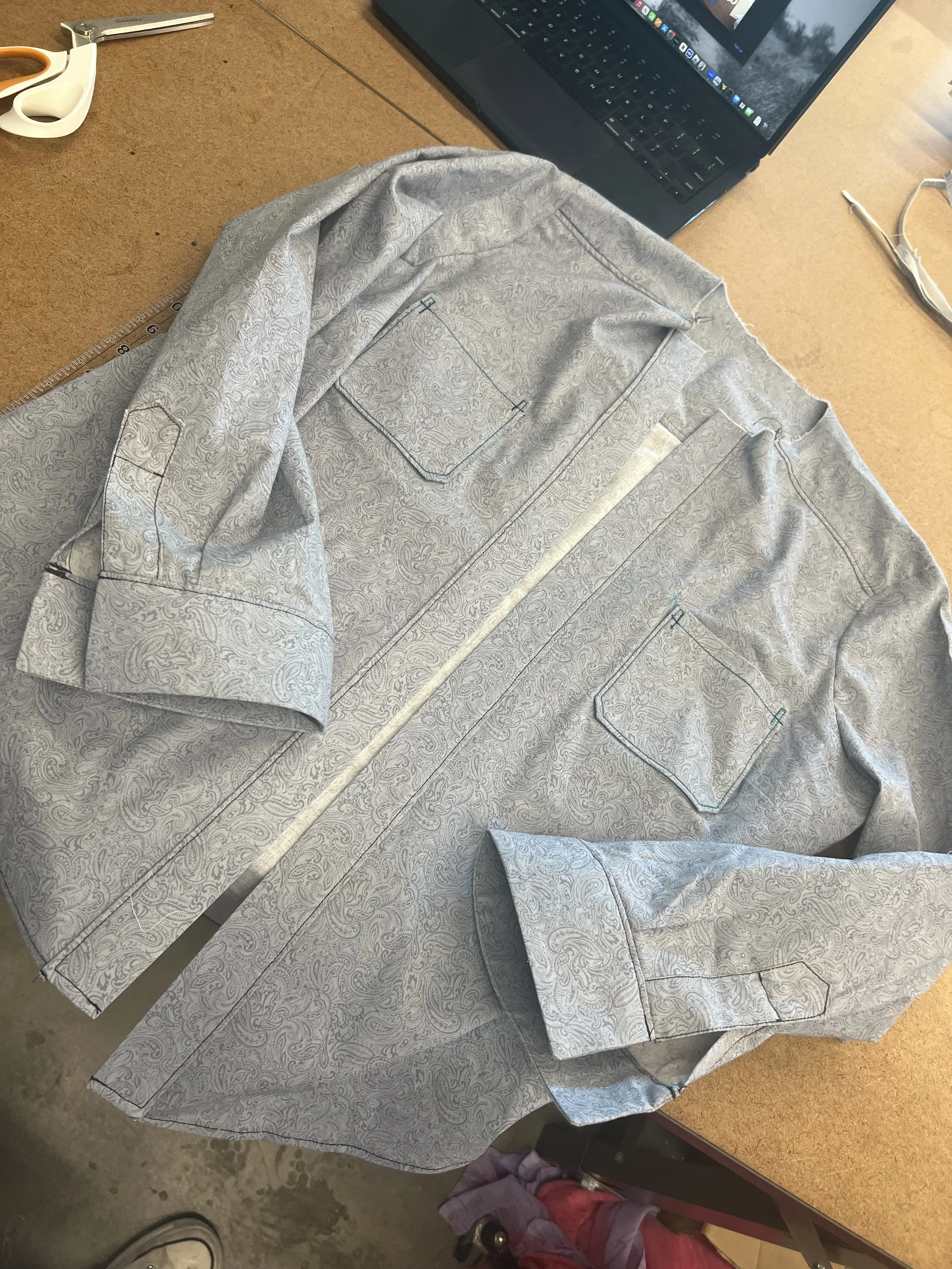 Dress Shirt Project for Garment Construction Studio