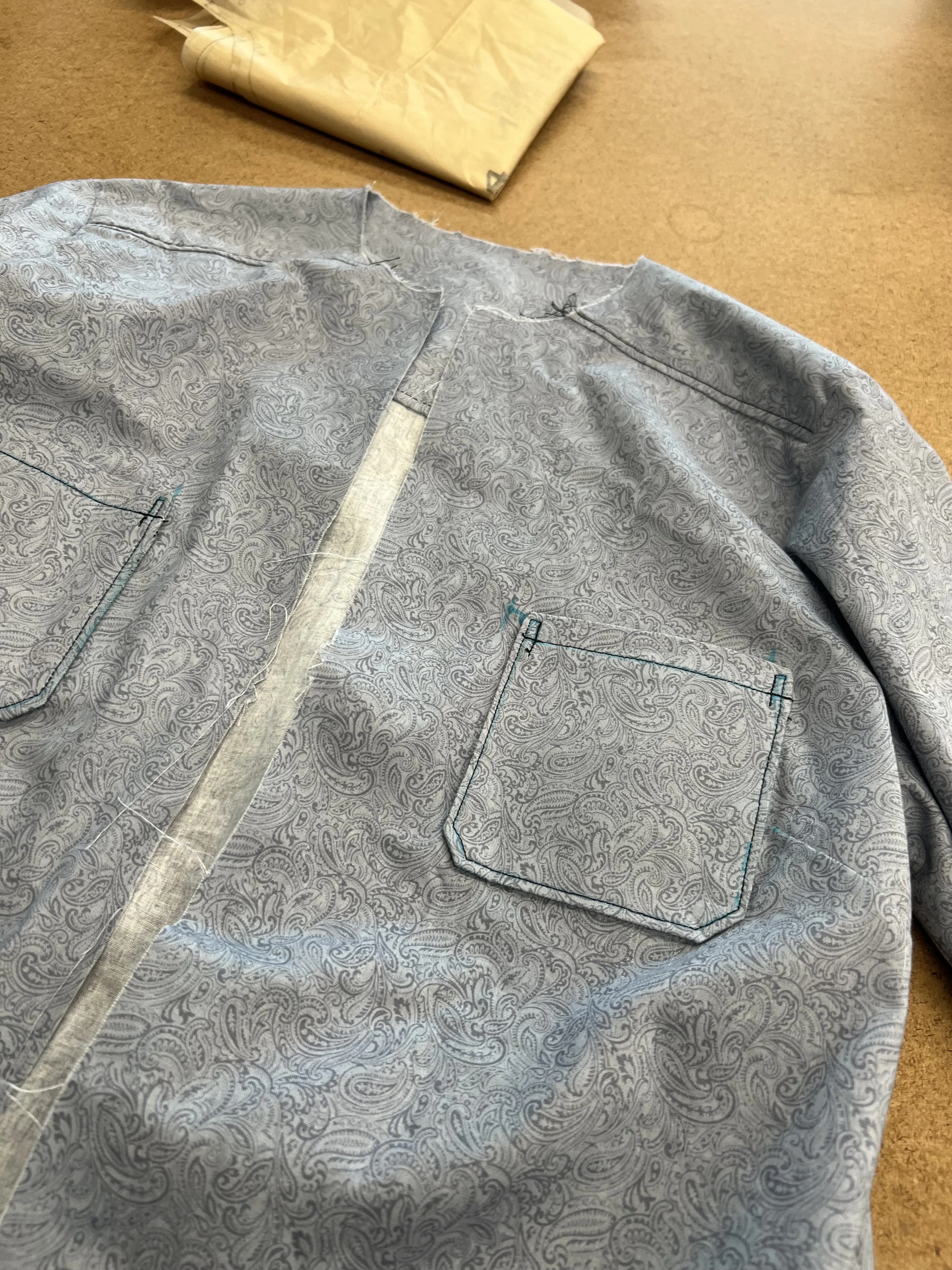 Dress Shirt Project for Garment Construction Studio