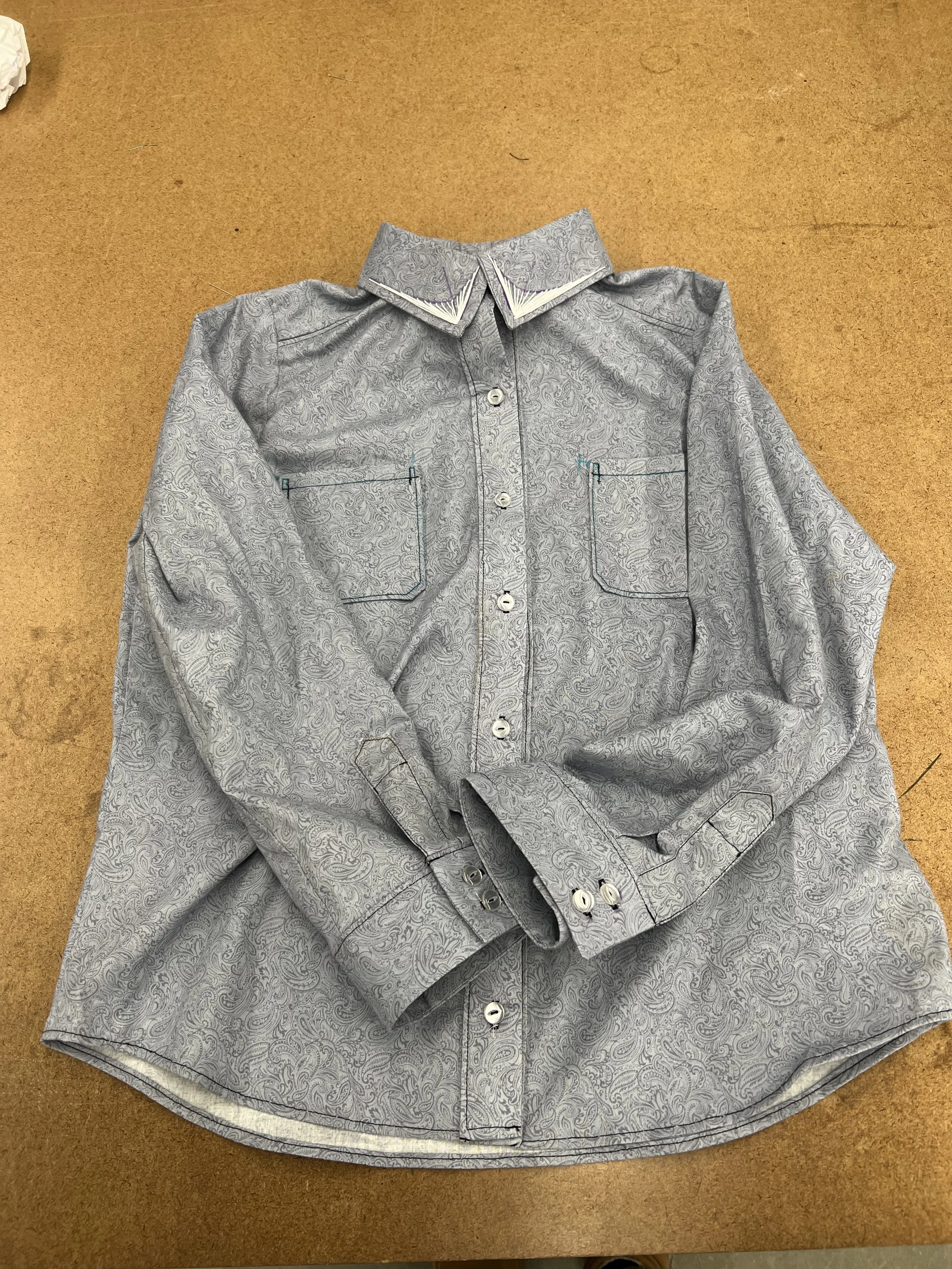 Dress Shirt Project for Garment Construction Studio
