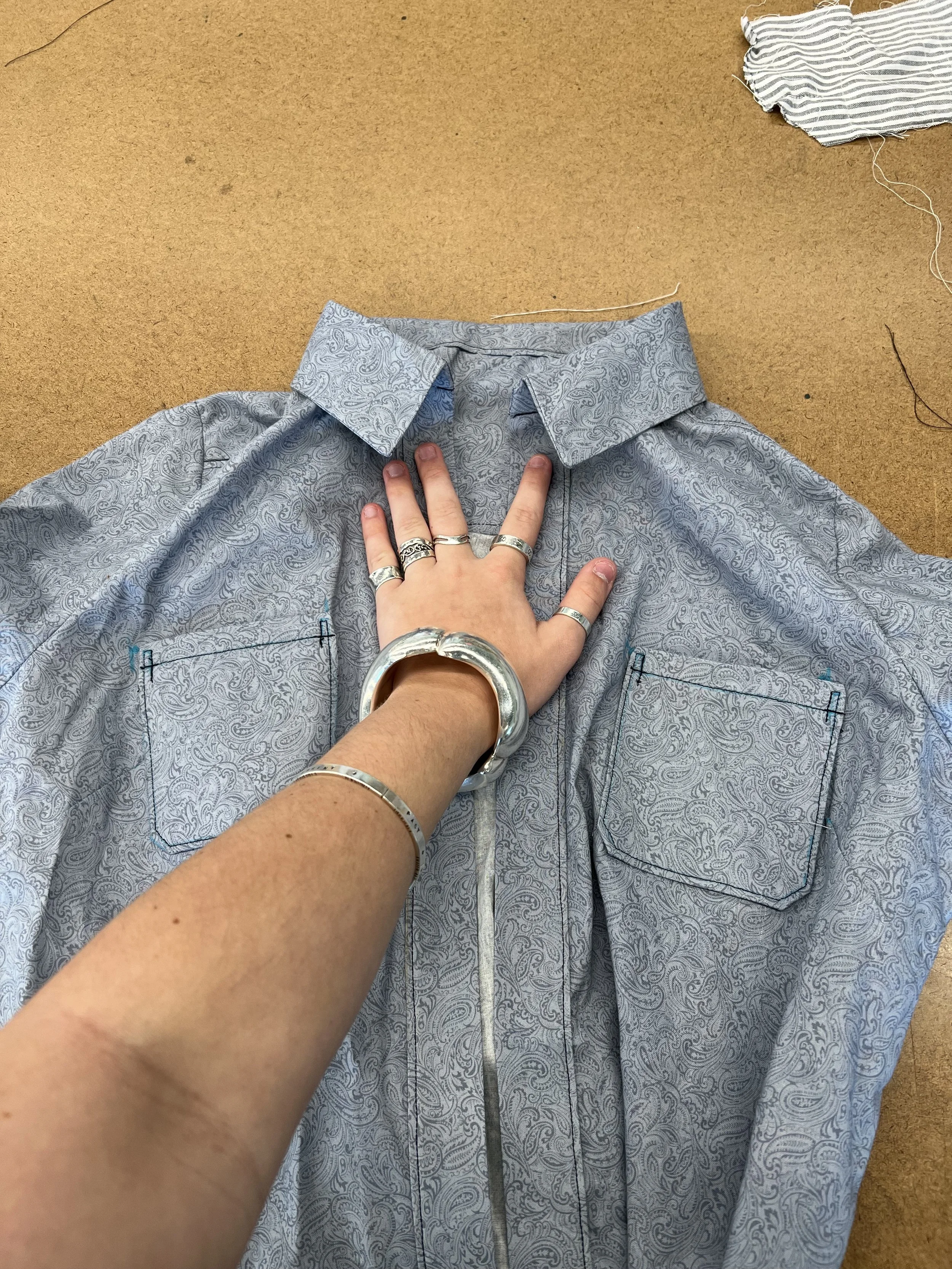 Dress Shirt Project for Garment Construction Studio