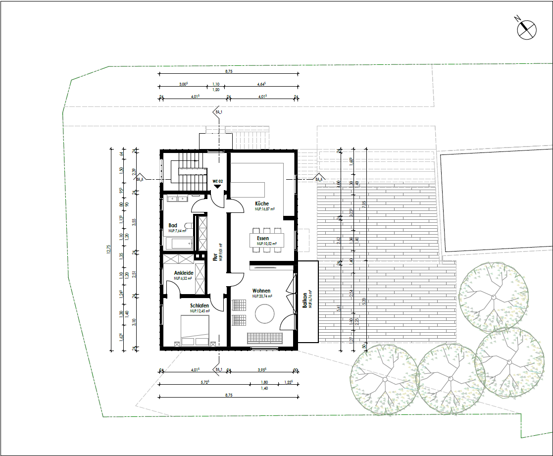 Grundriss Obergeschoss