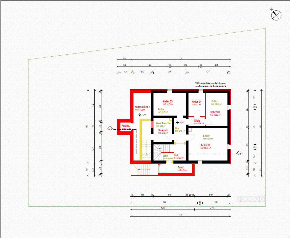 Grundriss Untergeschoss