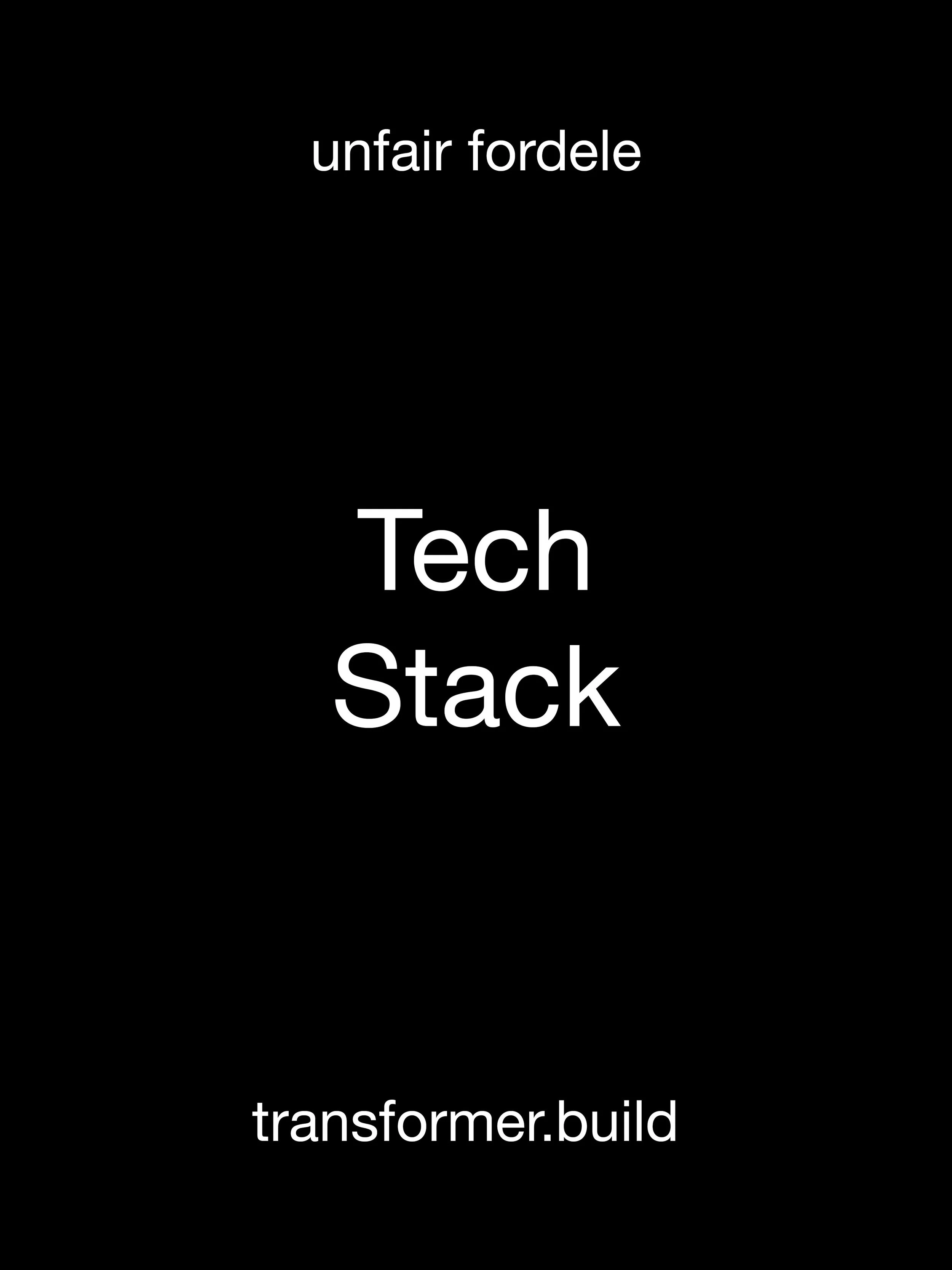 Tech stack