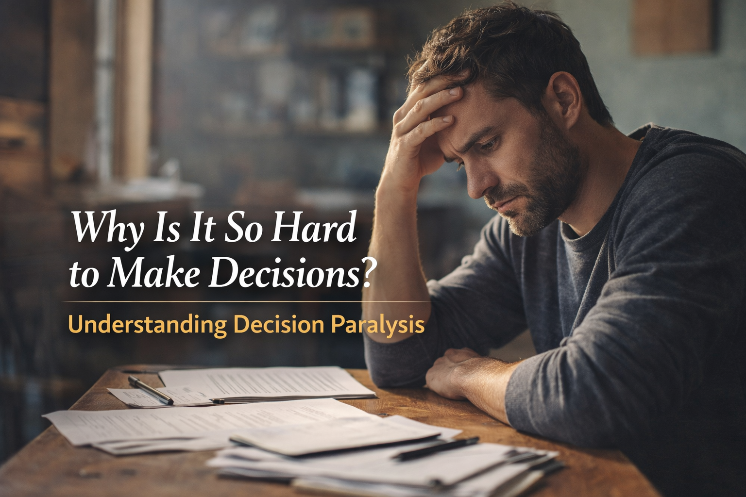 Why Is It So Hard to Make Decisions? Understanding Decision Paralysis