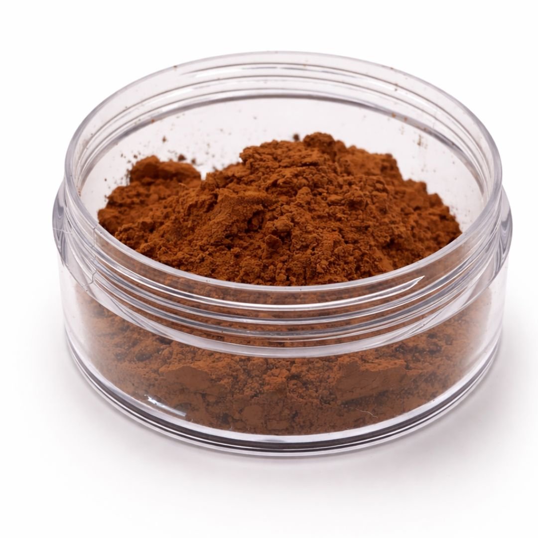 Mineral Foundation powder in a clear jar.