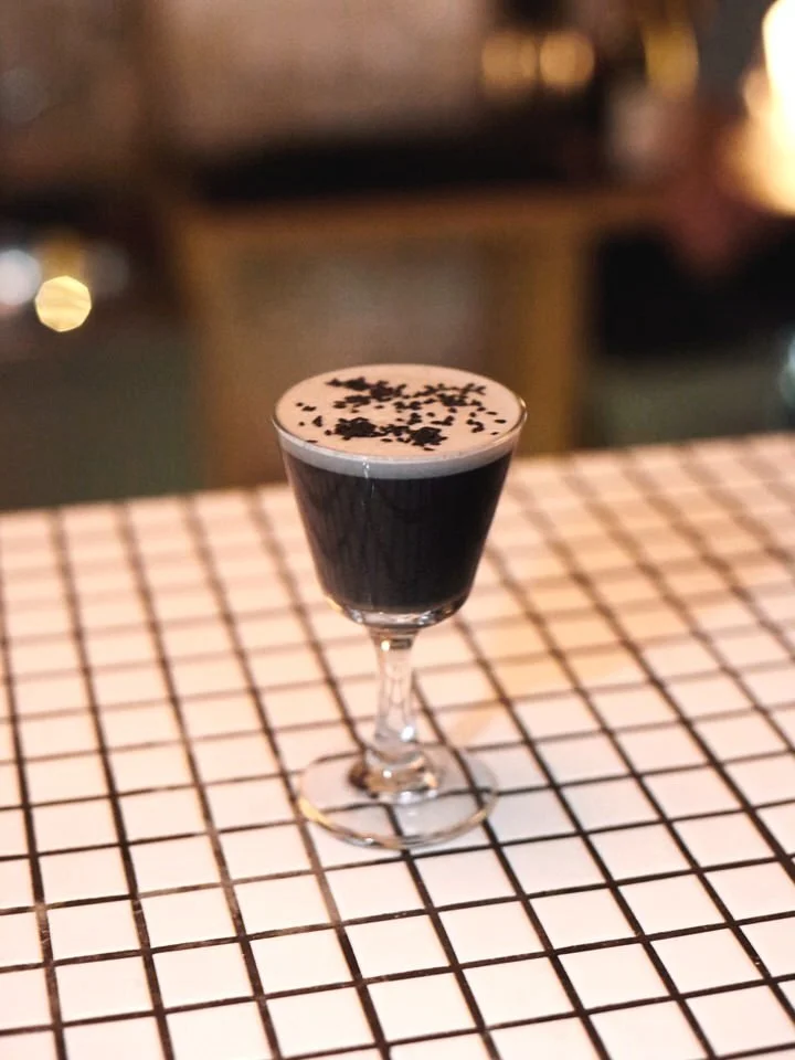 A cocktail at a London based party