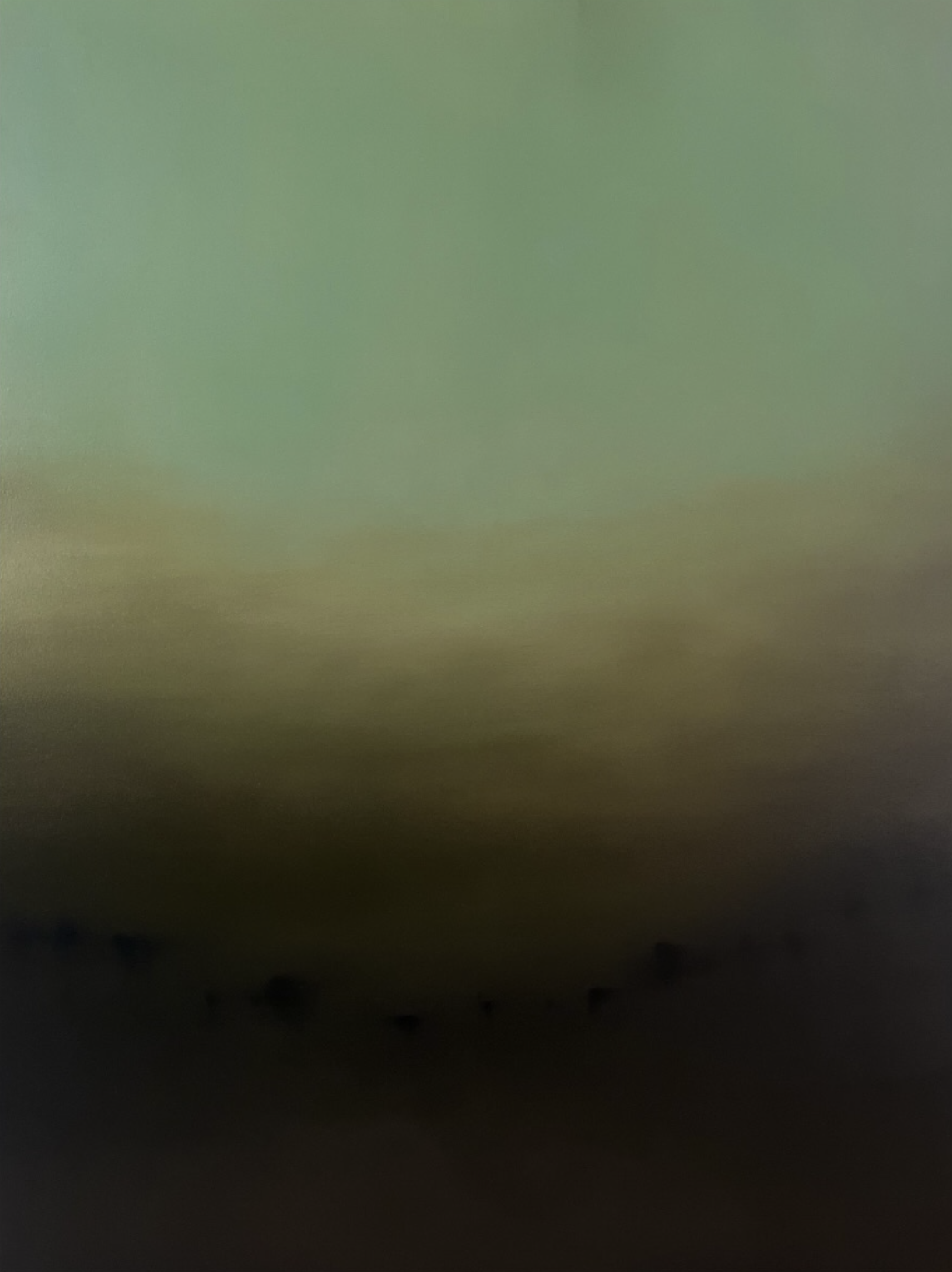 Œuvre minimaliste inspirée des paysages atmosphériques toscan