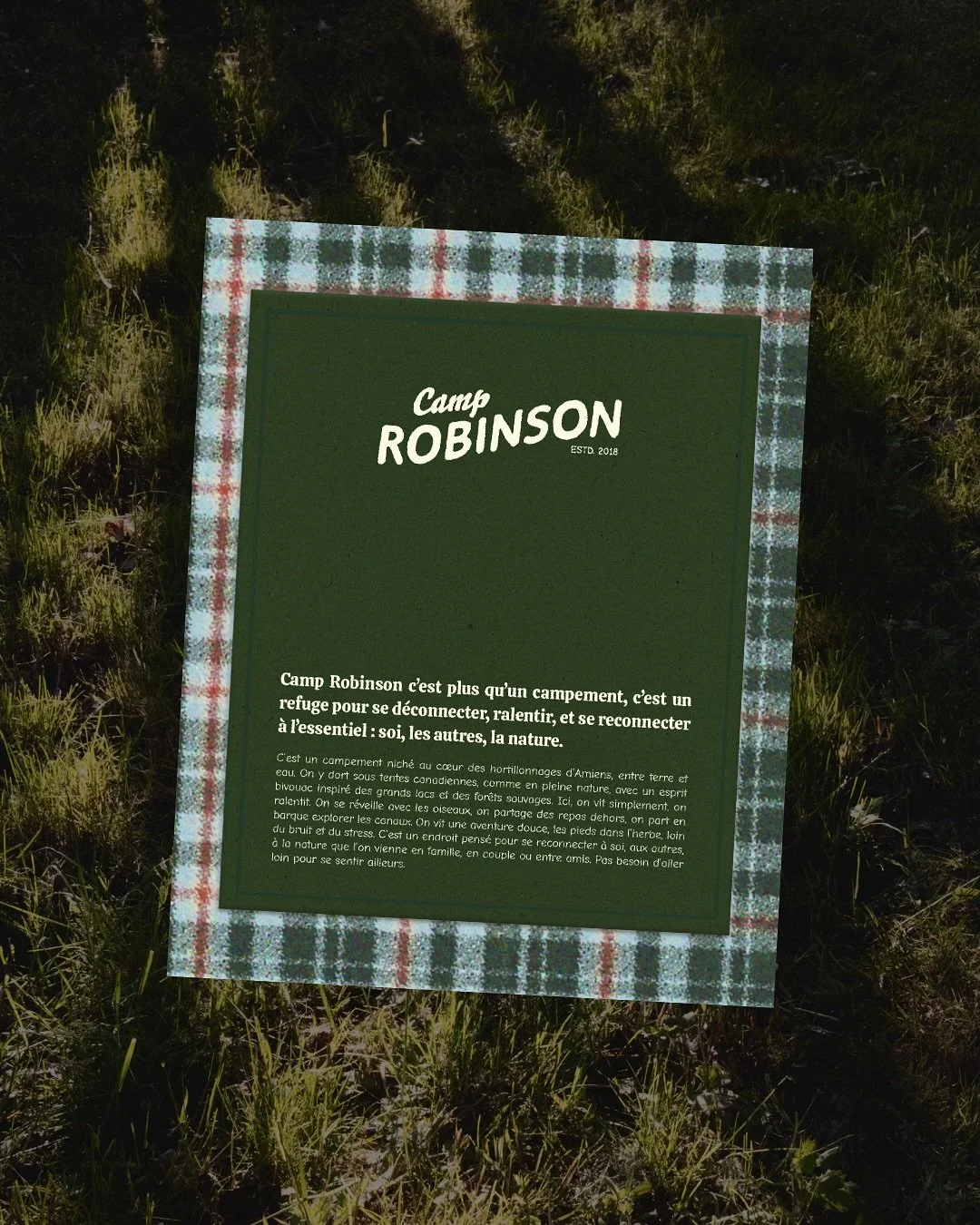 Camp Robinson ➤ branding in the works 🏕️

A camp built to reconnect with the essentials and create real memories with your people, just like those retro summer getaway 🛶🌳

Your brand can feel like this too. Not just seen, but experienced. A whole 