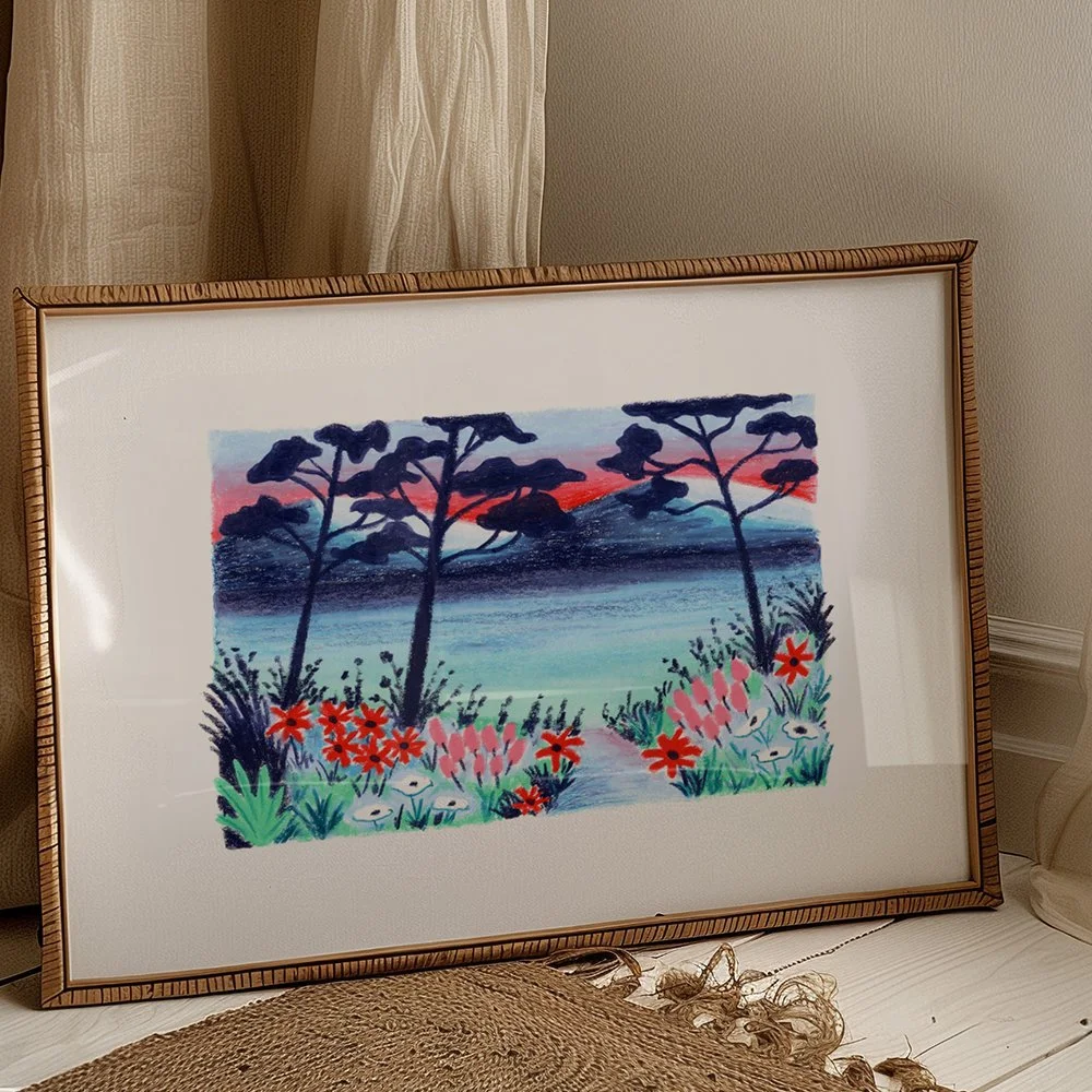 Art &amp; Brunch - Pine Trees by the Lake Project