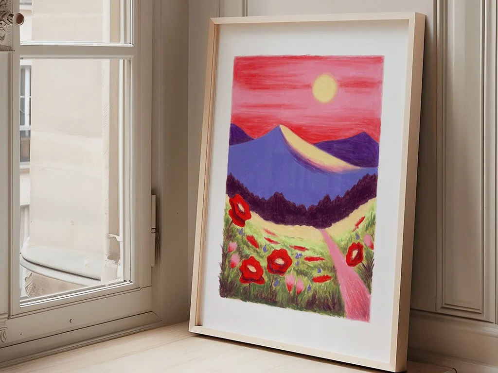 Sip &amp; Draw - Alpine Summer Project
