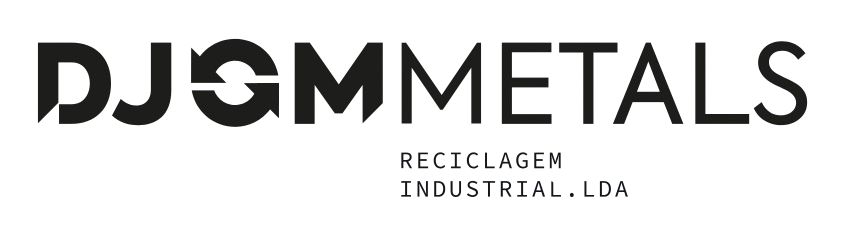 DJOMMETALS logo with text indicating services in recycling, industrial, and agola.