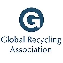 Logo of the Global Recycling Association with a large letter G inside a blue circle and the organization's name below.