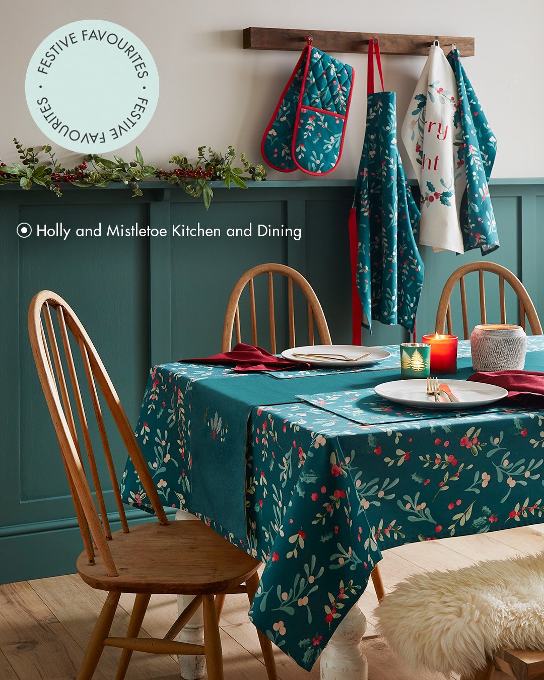 Step into the season with our Holly &amp; Mistletoe collection ✨💚❤️

From cosy bedlinen to charming kitchen and dining touches, these festive favourites bring instant Christmas cheer to every corner of your home.

#FestiveFavourites #ChristmasHome #