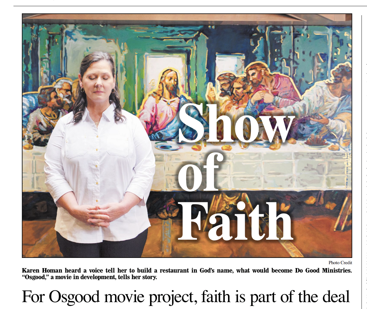 For Osgood movie project, faith is part of the deal