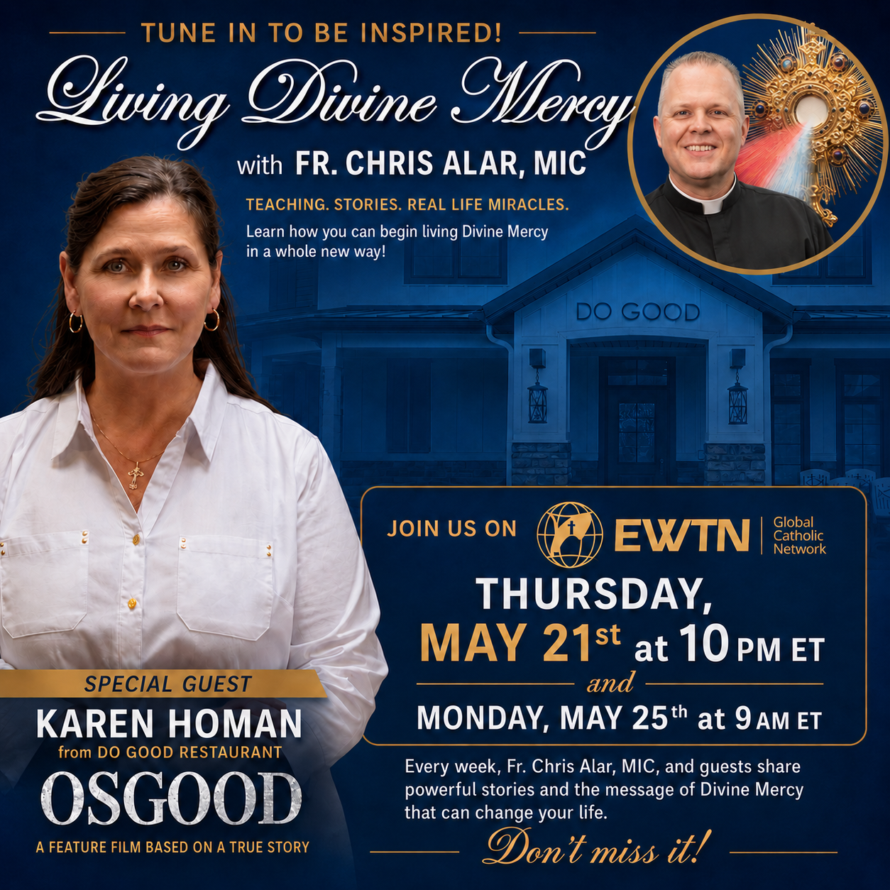 Karen Homan of to Appear on EWTN’s Living Divine Mercy