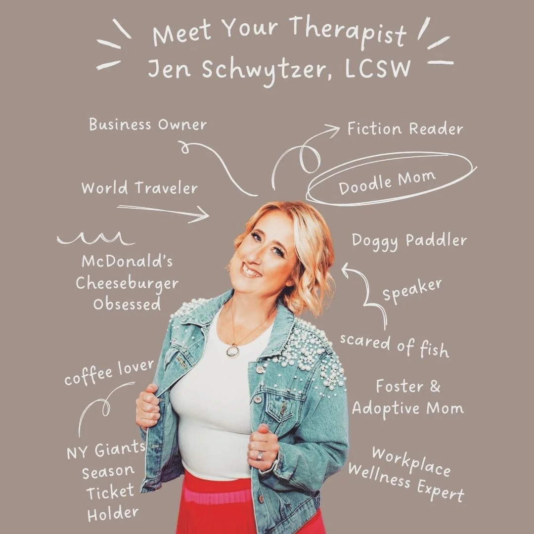 If you&rsquo;re new here, welcome! 

I&rsquo;m a therapist, mental health educator, speaker, &amp; foster and adoptive mom. 

I'm a big believer that taking care of your mental health shouldn't feel complicated.

Around here, you'll find honest conve