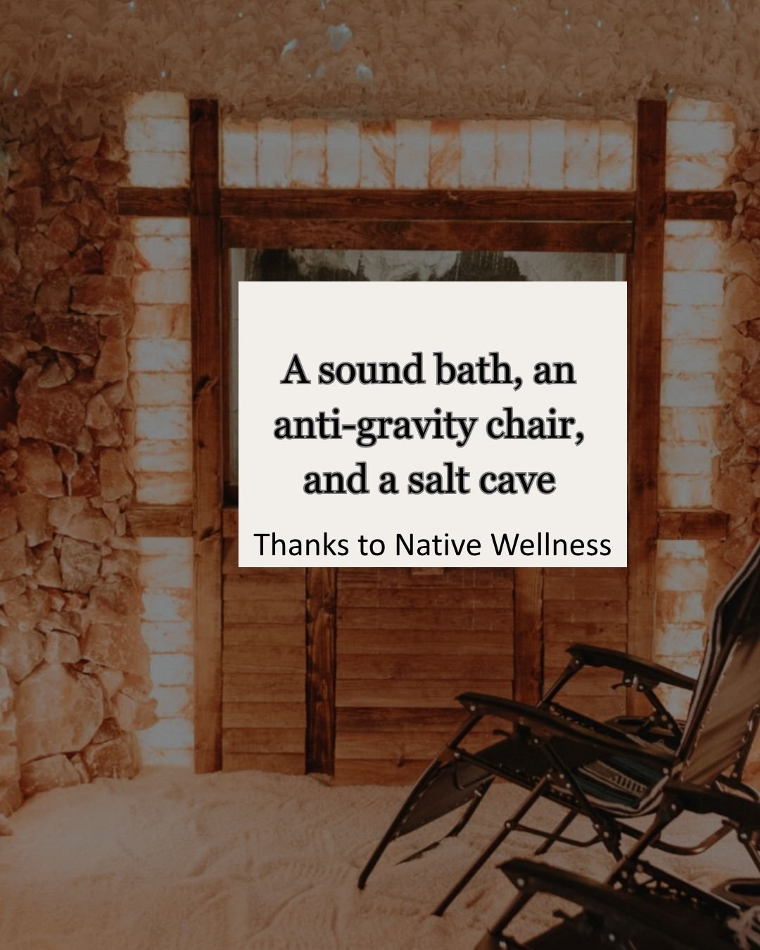 A sound bath. An anti-gravity chair. A salt cave.

This weekend was pure relaxation. 
And somewhere in it, I caught myself thinking about a question I've heard before: 
"We gave everyone a meditation app and a yoga class - why is everyone still 
