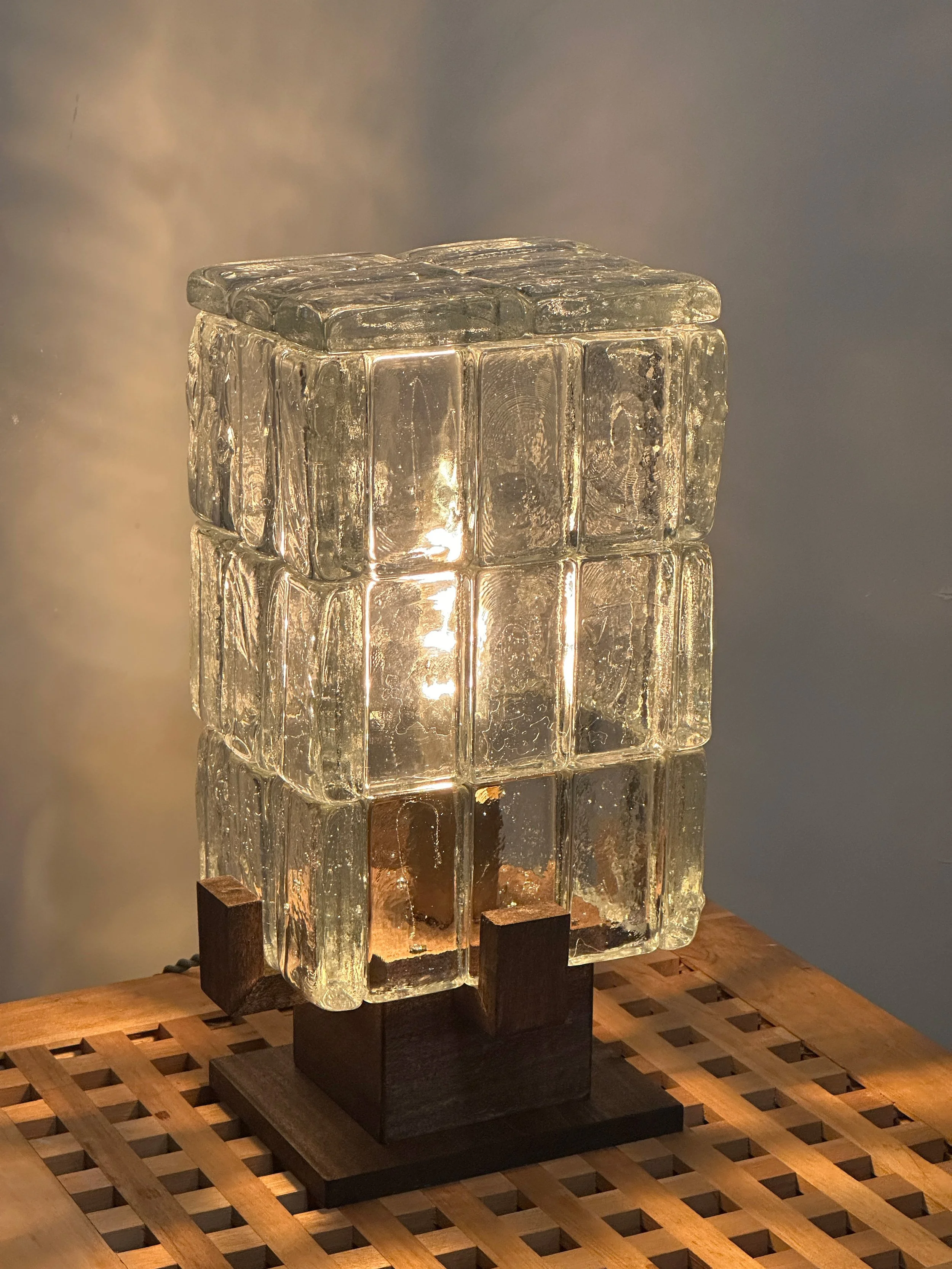 Modular Cast Glass Lamp: Process, Form, and Light