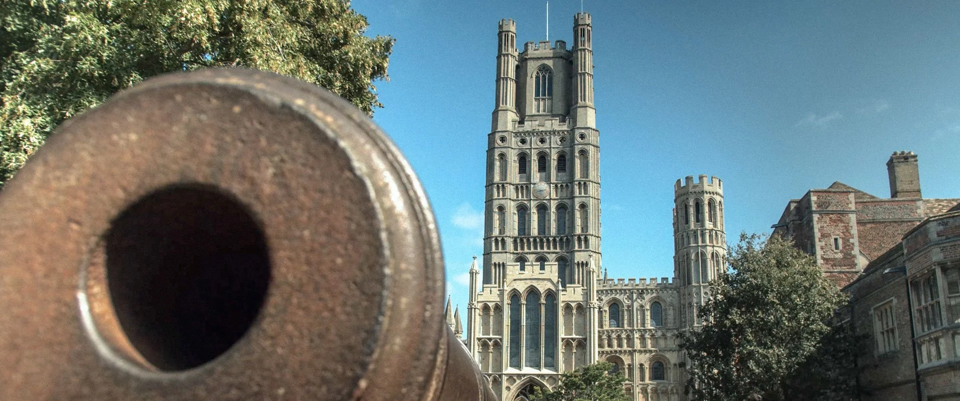 Cannon on the green - Ely Cathedral