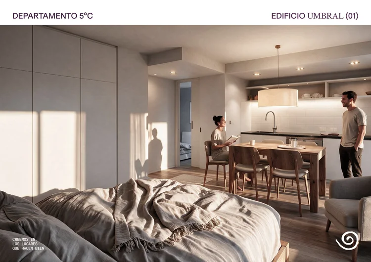 Render del monoambiente 05-C