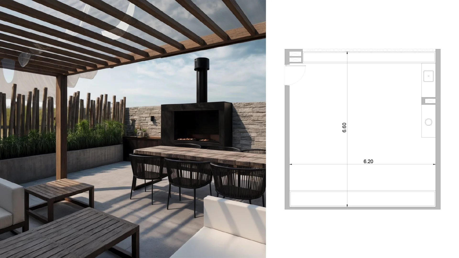 10. Terraza. Sup. Total: 13,98m2