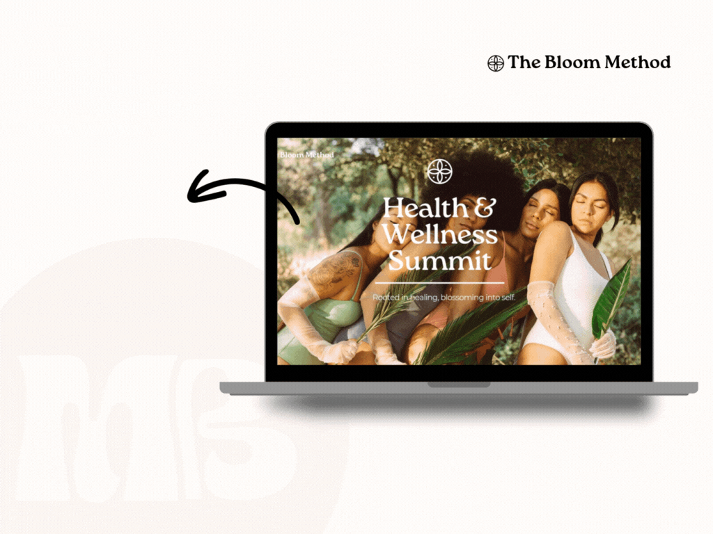 Visually appealing website example lacking clear brand messaging