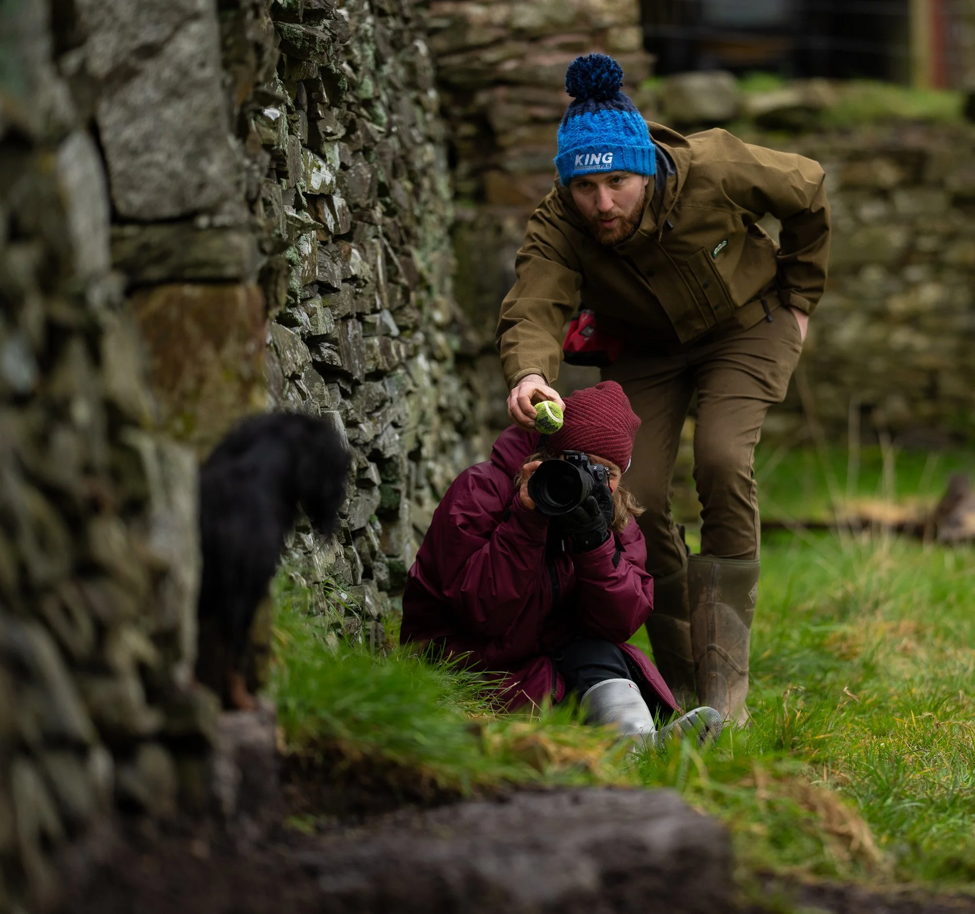 Katie's BTS: Dan helping Silke photograph Bryt