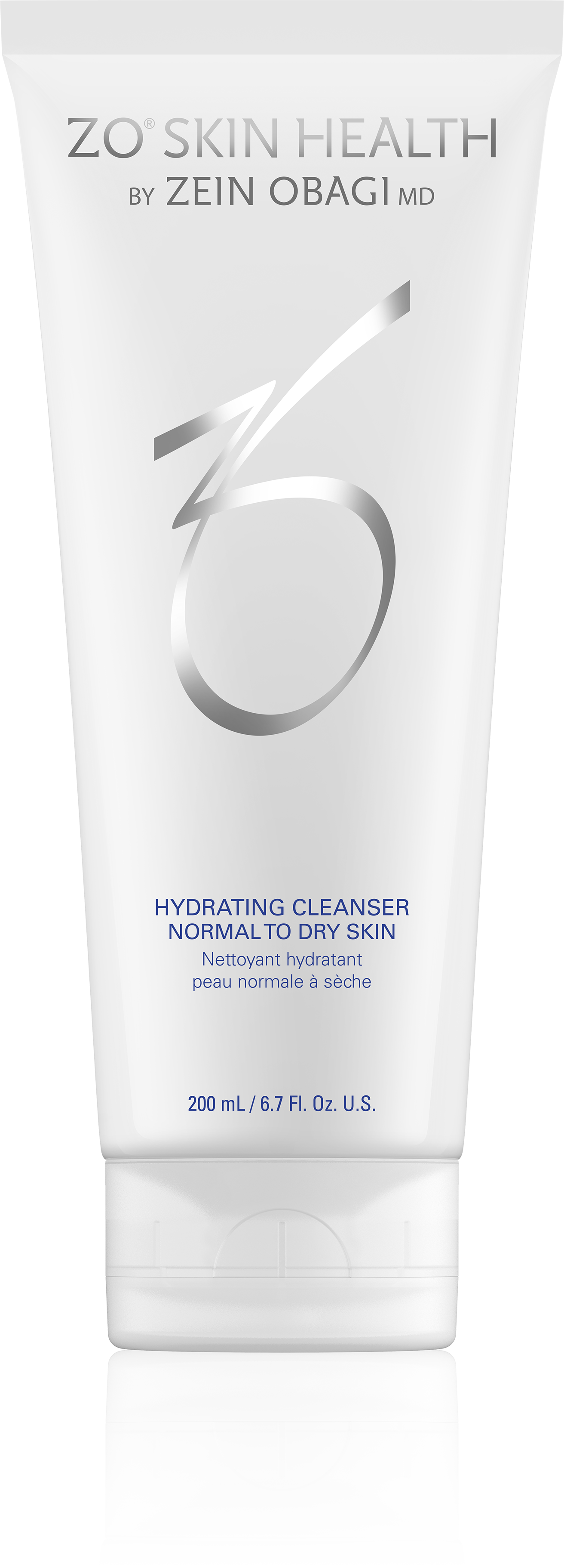 Tube of ZO Skin Health Hydrating Cleanser for normal to dry skin by Zein Obagi MD.